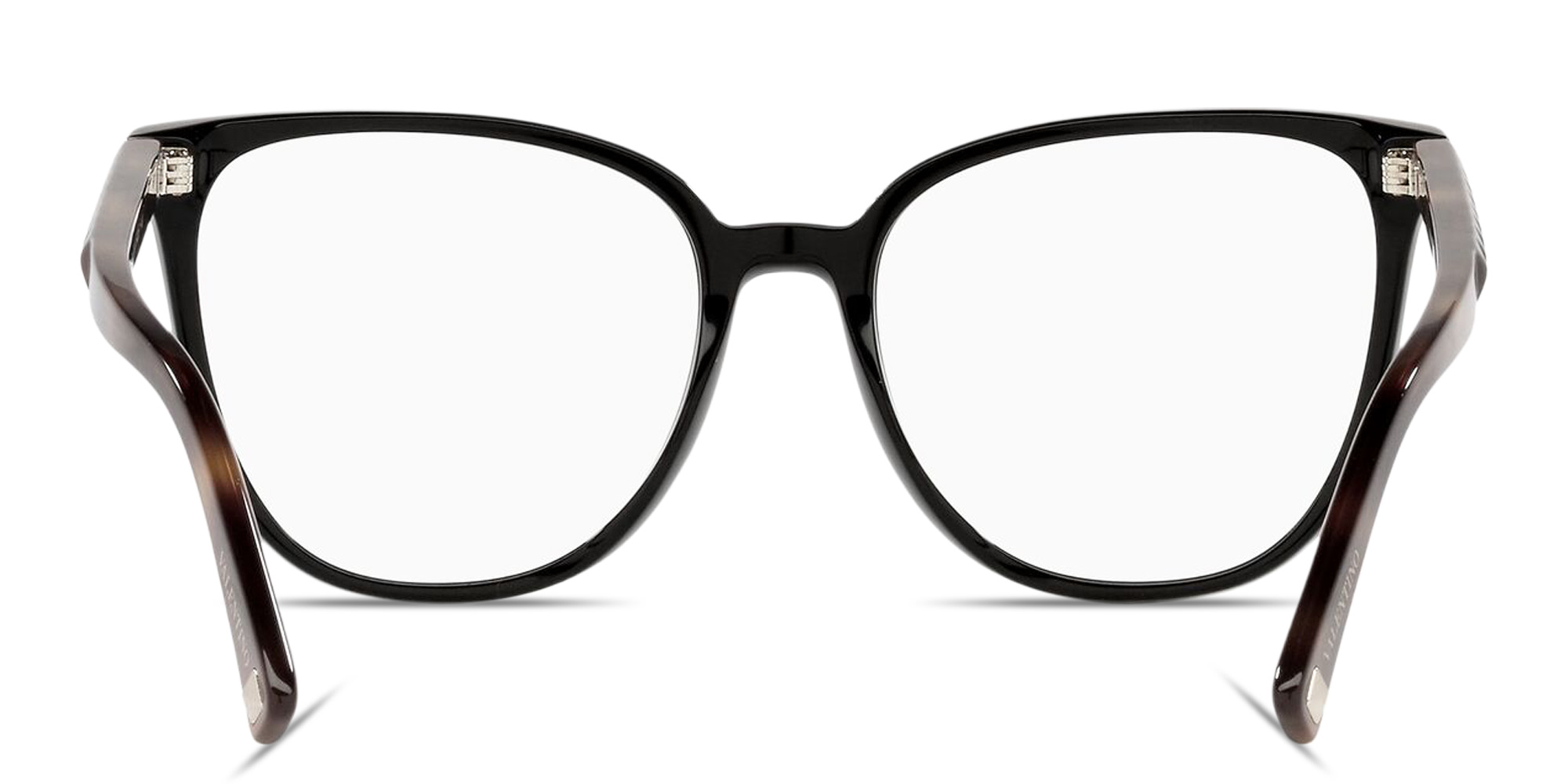 VALENTINO Stud Square Eyeglasses in Black – Product Photo 4