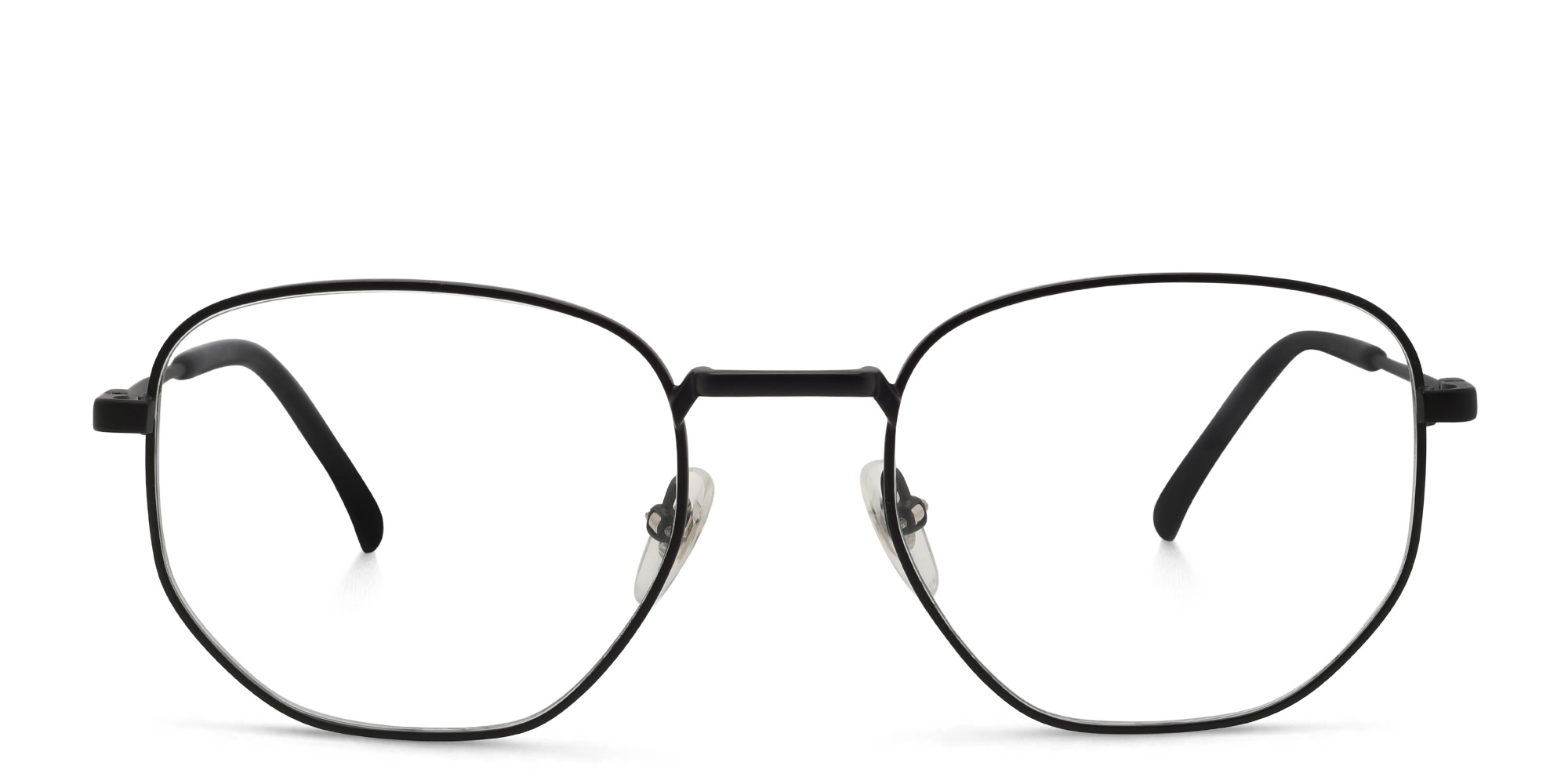 EYE'M Irregular Eyeglasses in Black – Product Photo 1