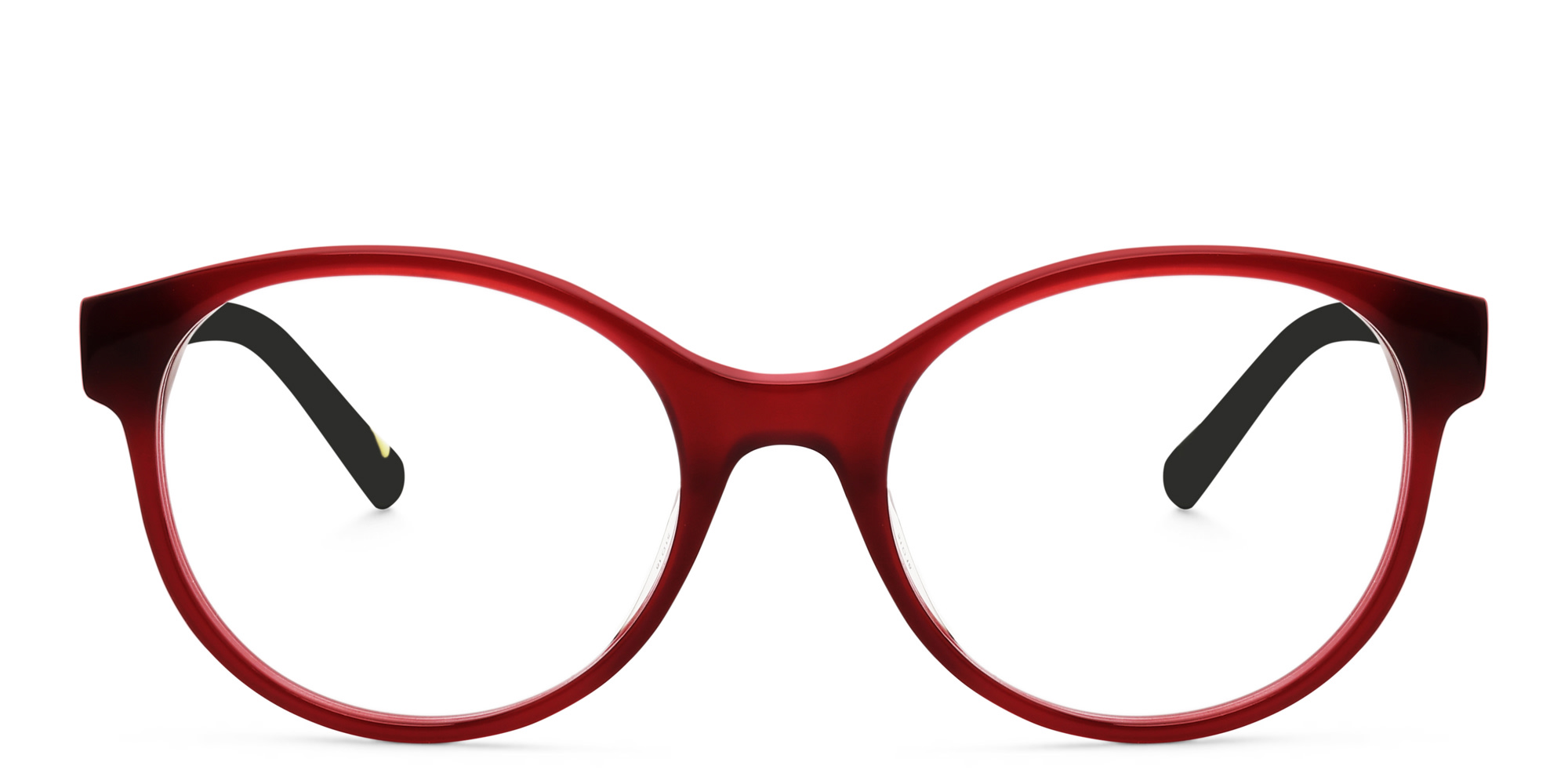Shop EYE'M Round Eyeglasses in Red online.