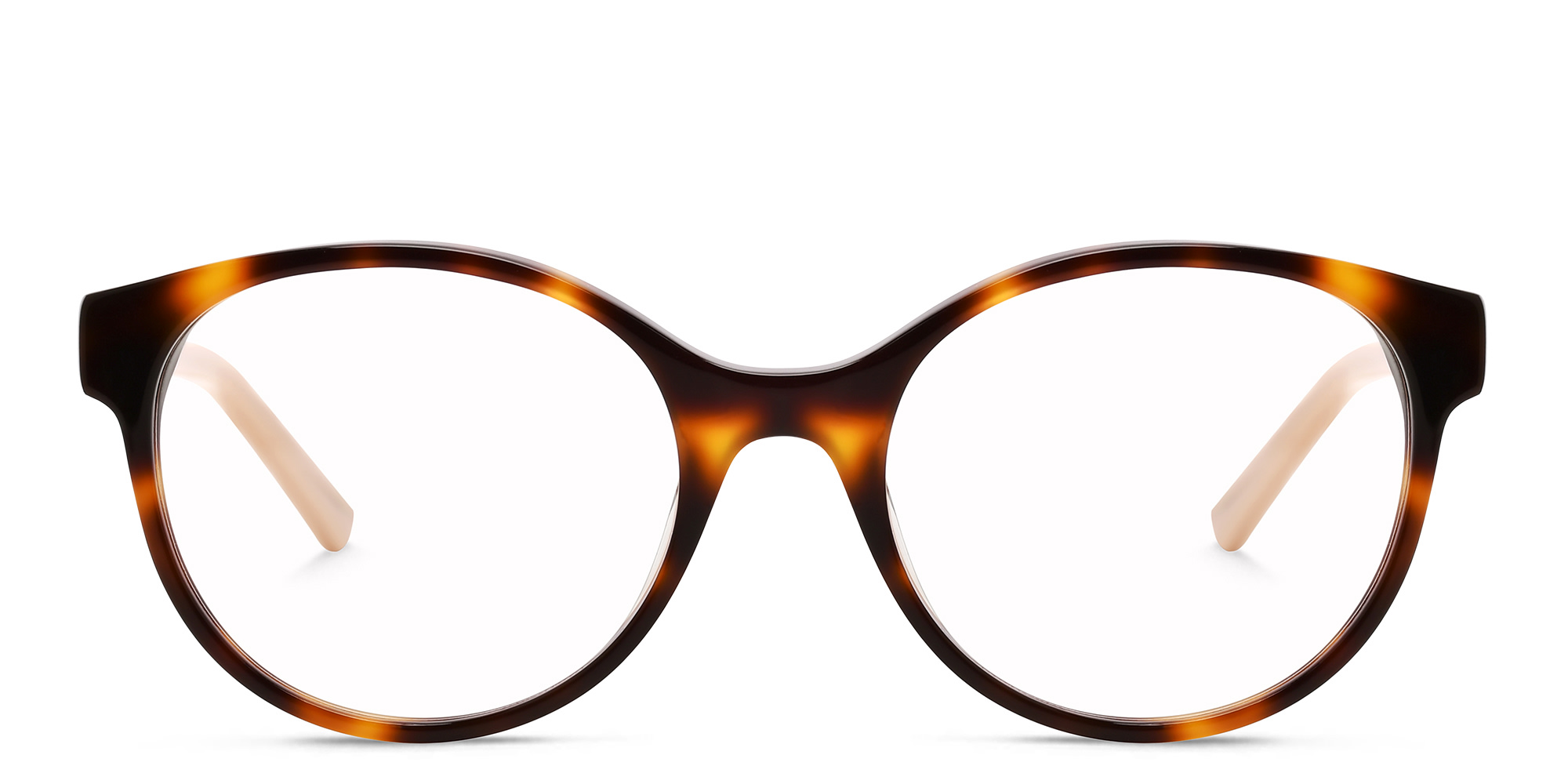 EYE'M Round Eyeglasses in Havana – Product Photo 1
