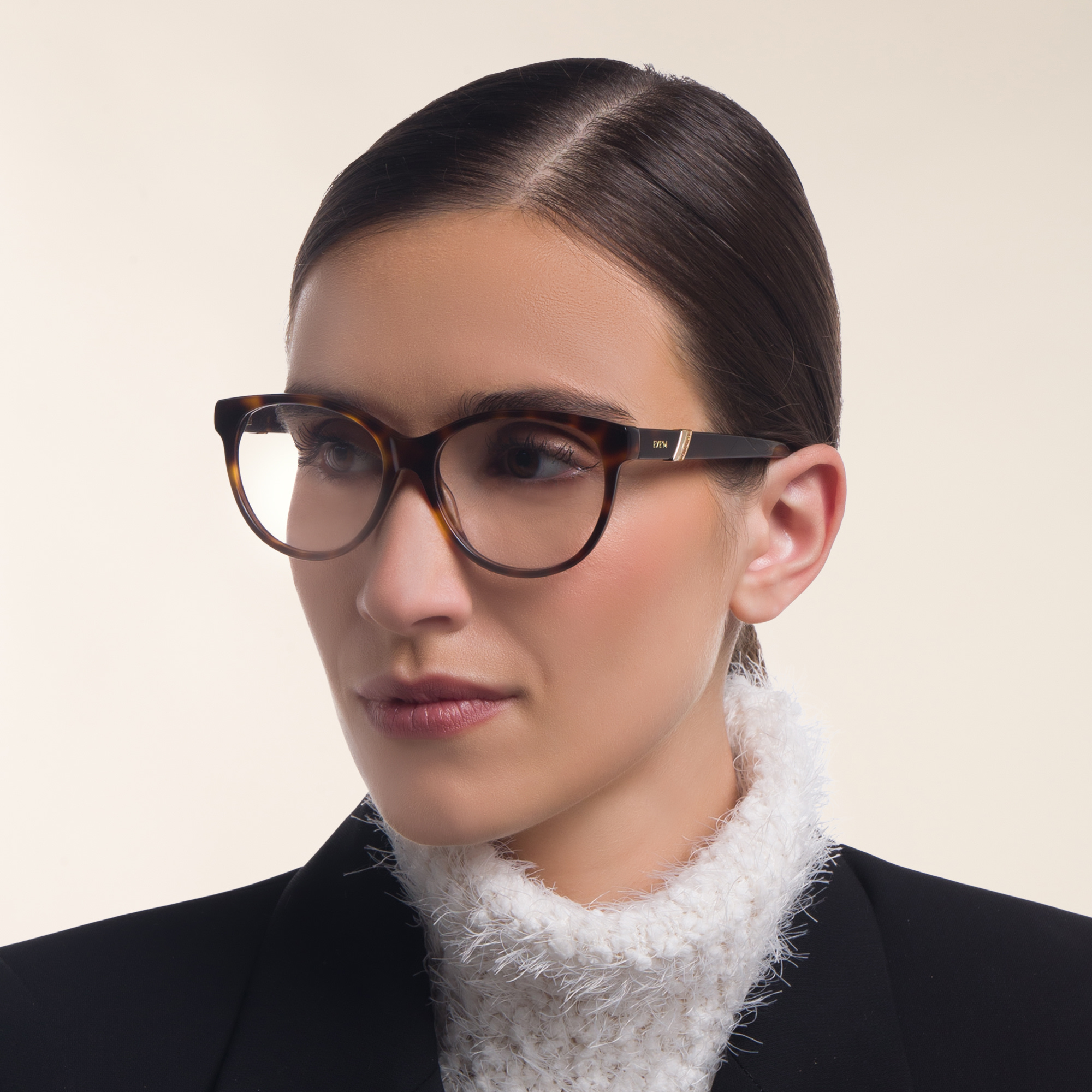 EYE'M Cat Eye Eyeglasses in Havana – Product Photo 6