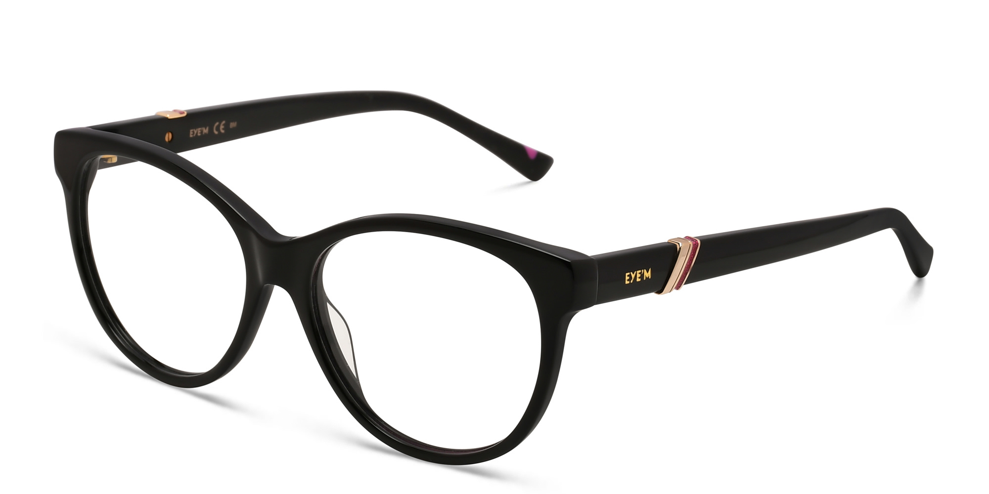 Shop EYE'M Cat Eye Eyeglasses in Black online.
