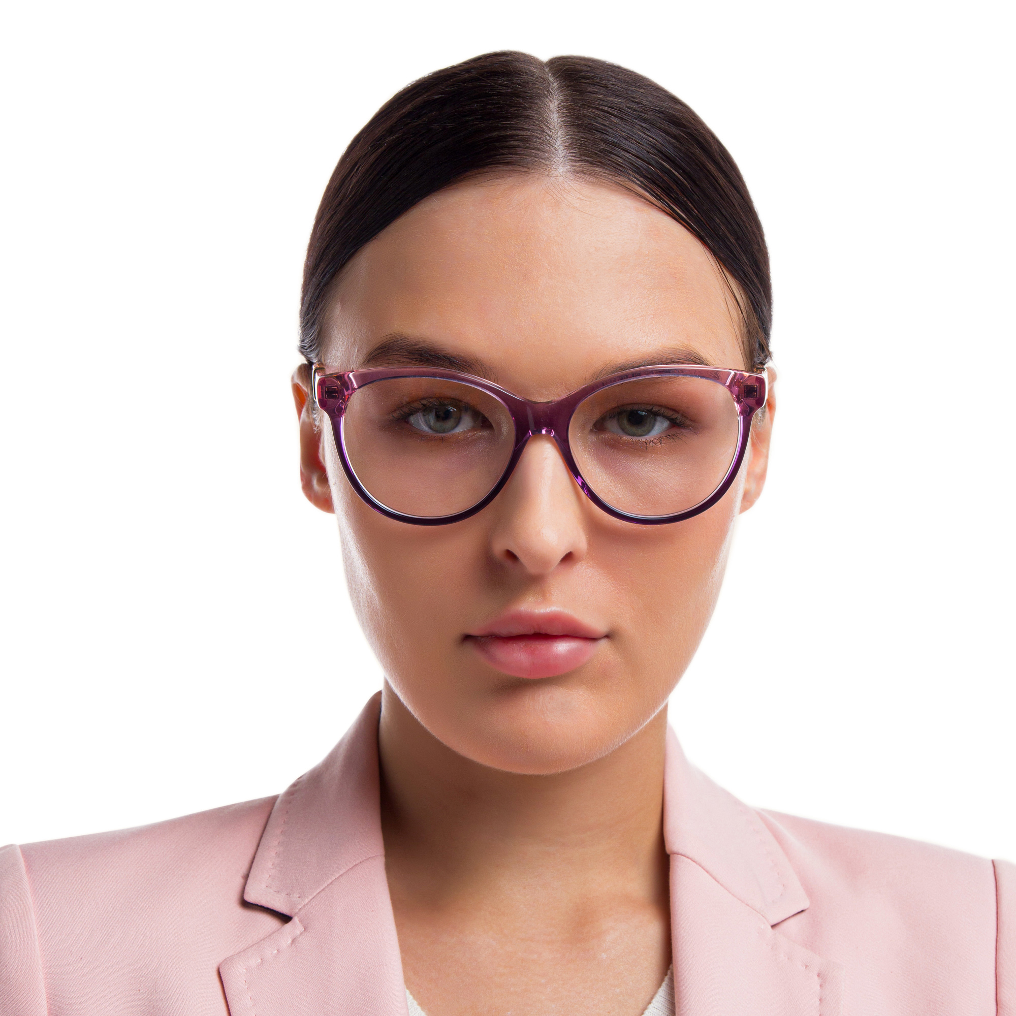 EYE'M Cat Eye Eyeglasses in Pink – Product Photo 5