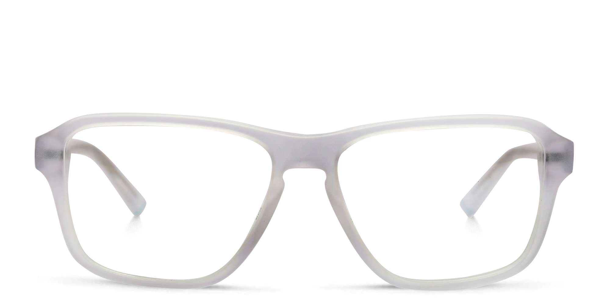EYE'M Wide Rectangle Eyeglasses in Clear – Product Photo 1
