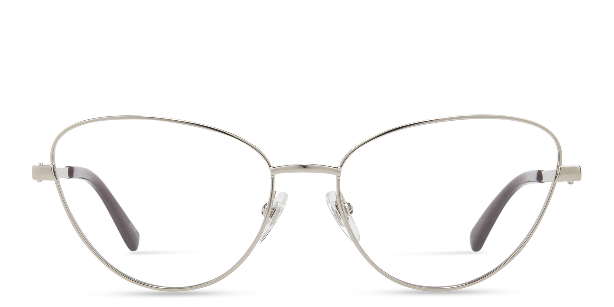 EYE'M Wide Cat-Eye Eyeglasses in Pale Gold – Product Photo 1