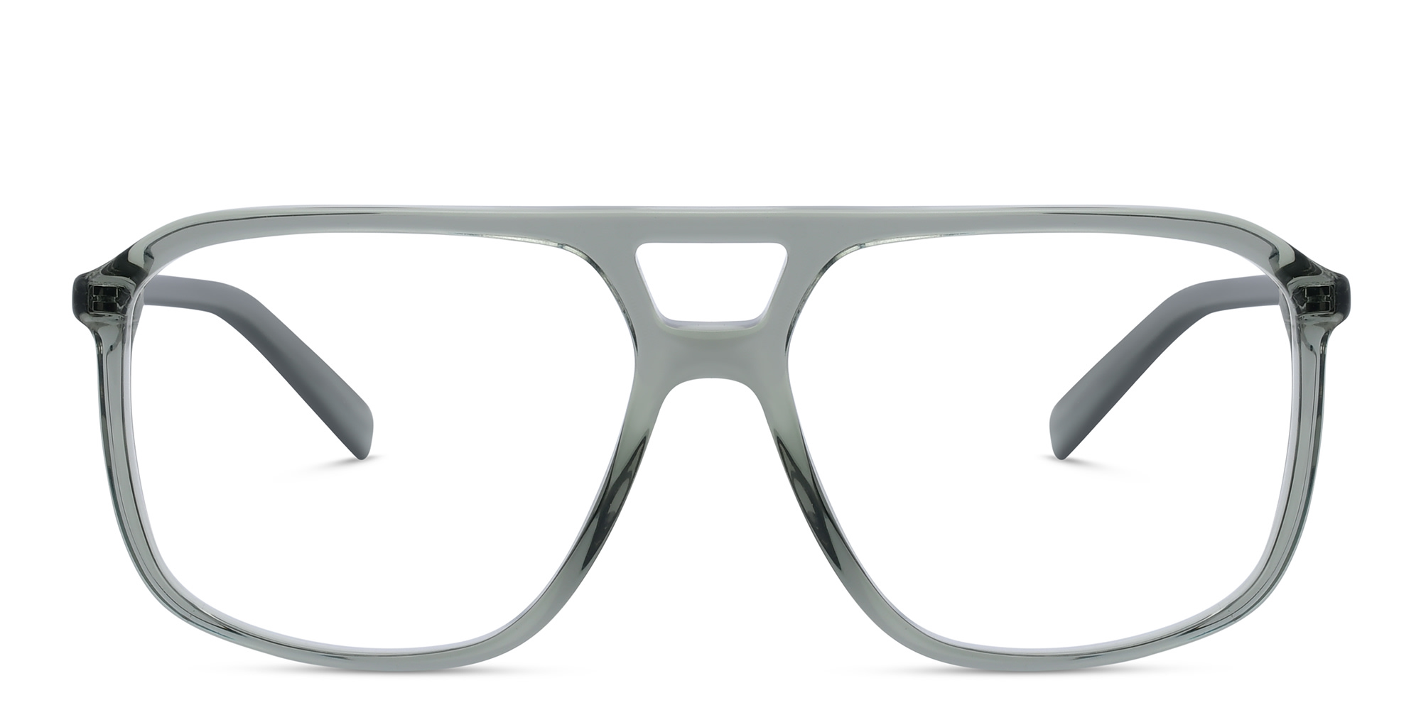 نظارة طبية بإطار أفياتور واسعة من EYE'M بلون أخضر - صورة المنتج 1