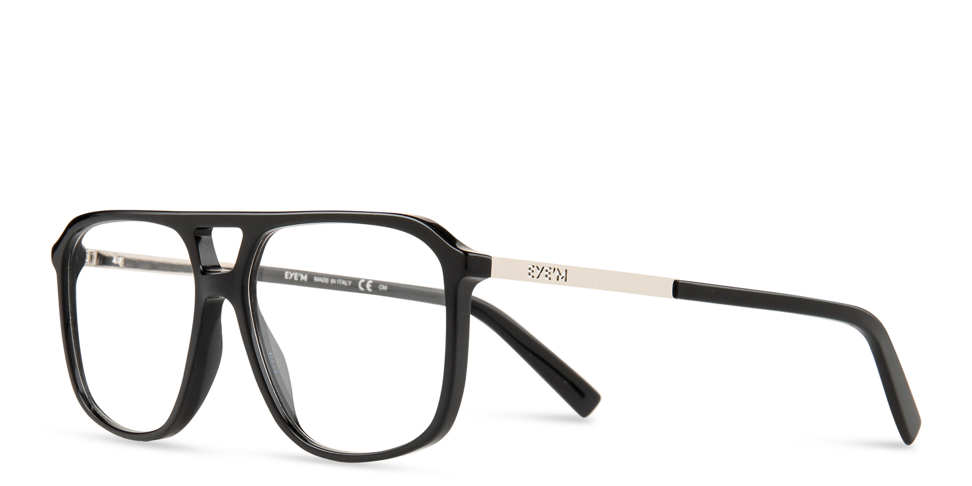 Shop EYE'M Wide Aviator Eyeglasses in Havana online.