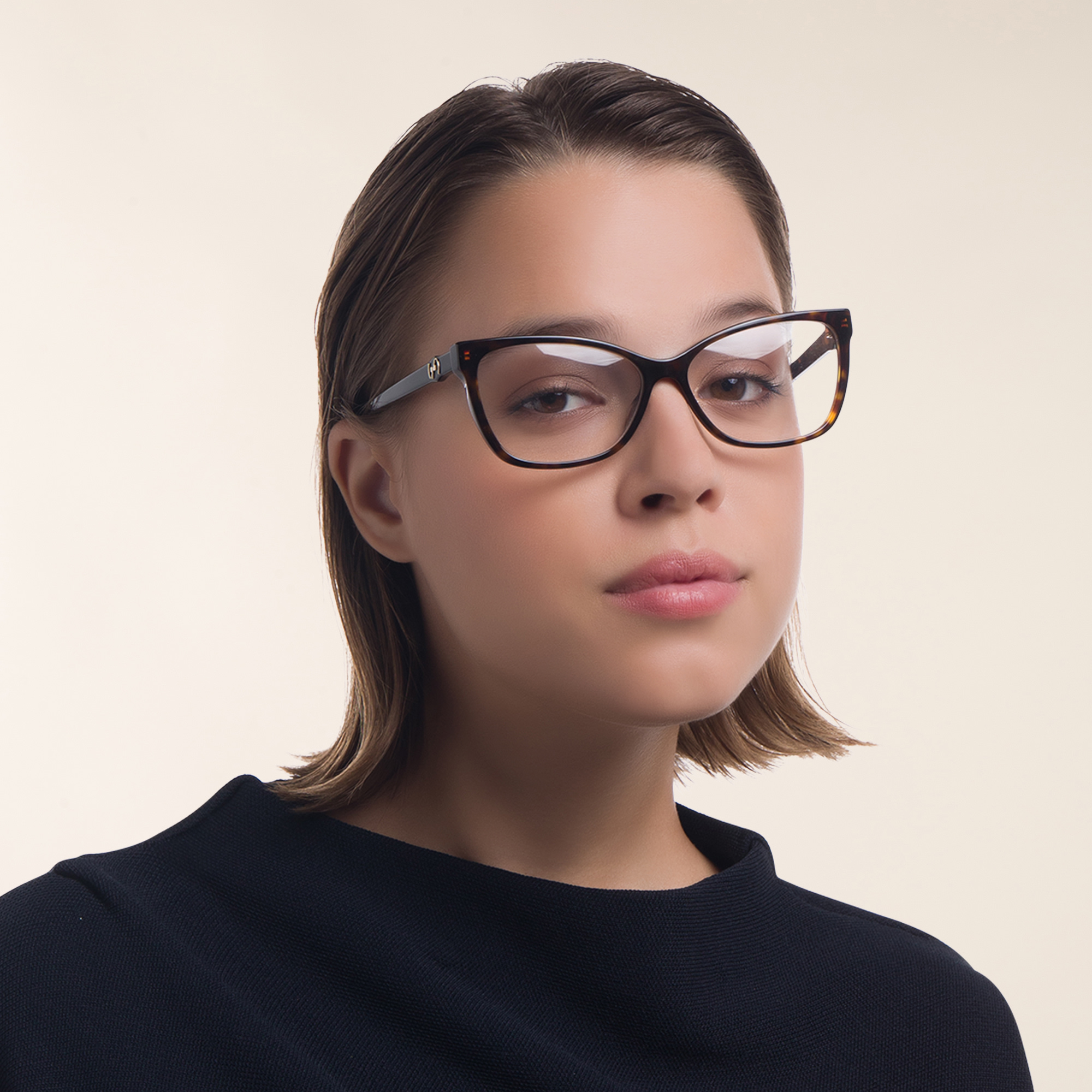 نظارة طبية بإطار كات آي واسع من EYE'M بلون مموه - صورة المنتج 5