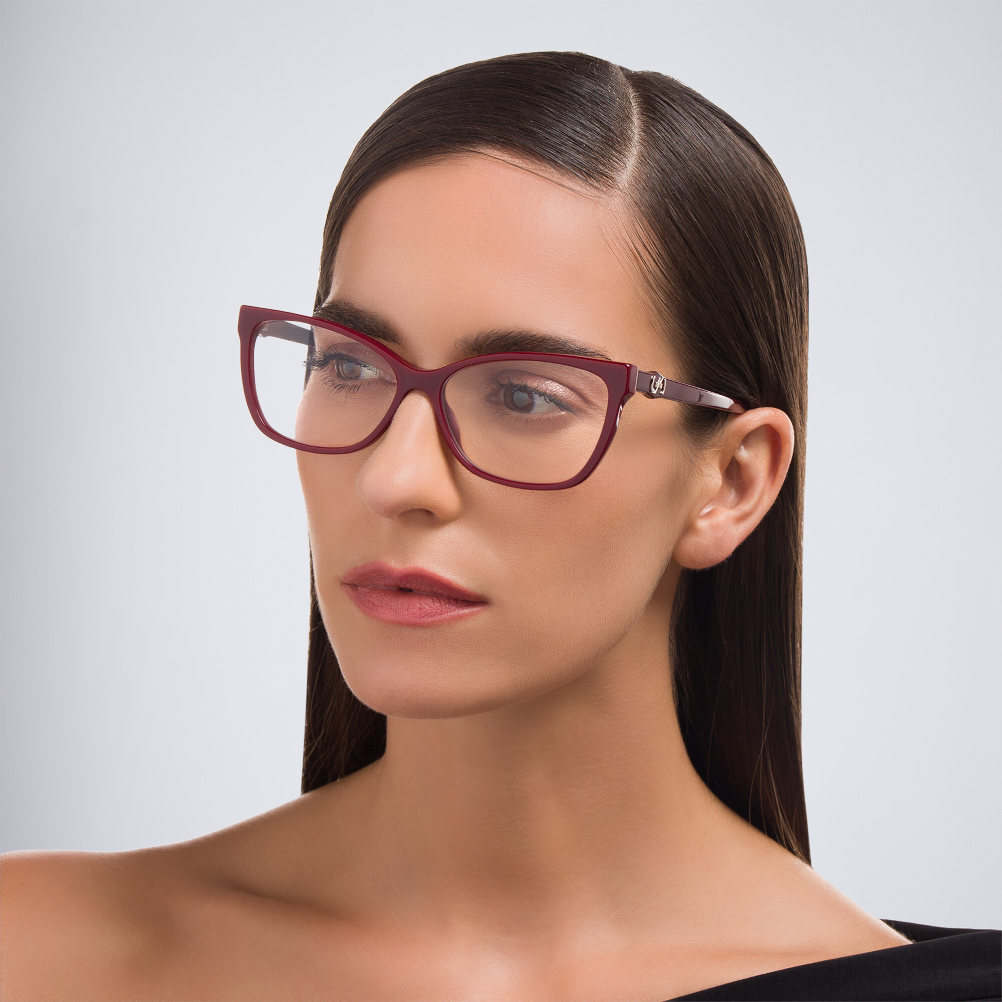 نظارات طبية كات آي واسعة من EYE'M بلون أحمر - صورة المنتج 6