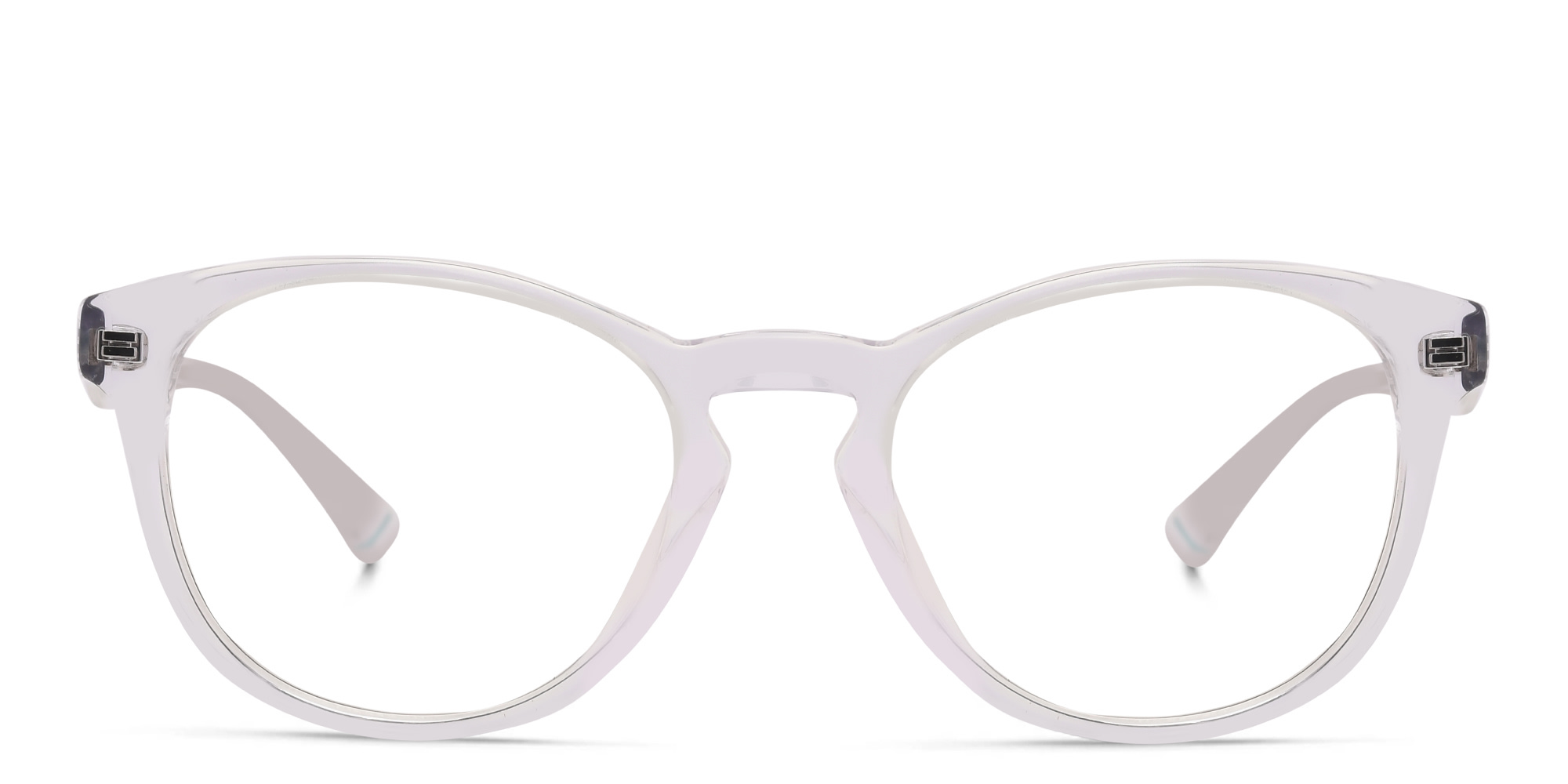 EYE'M Round Eyeglasses in Clear – Product Photo 1