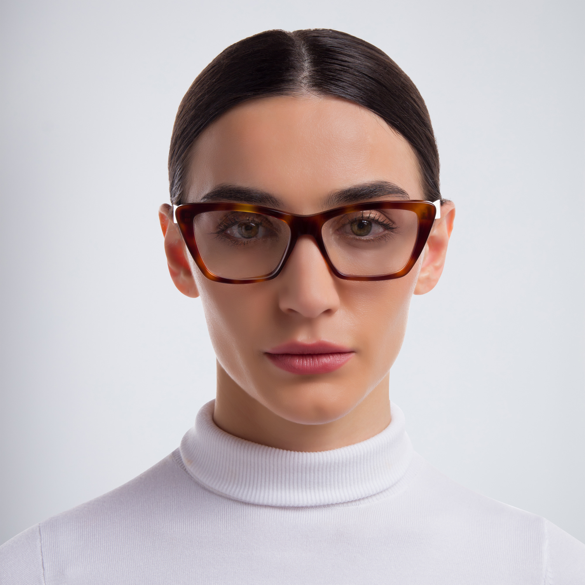 EYE'M Cat Eye Eyeglasses in Havana – Product Photo 4