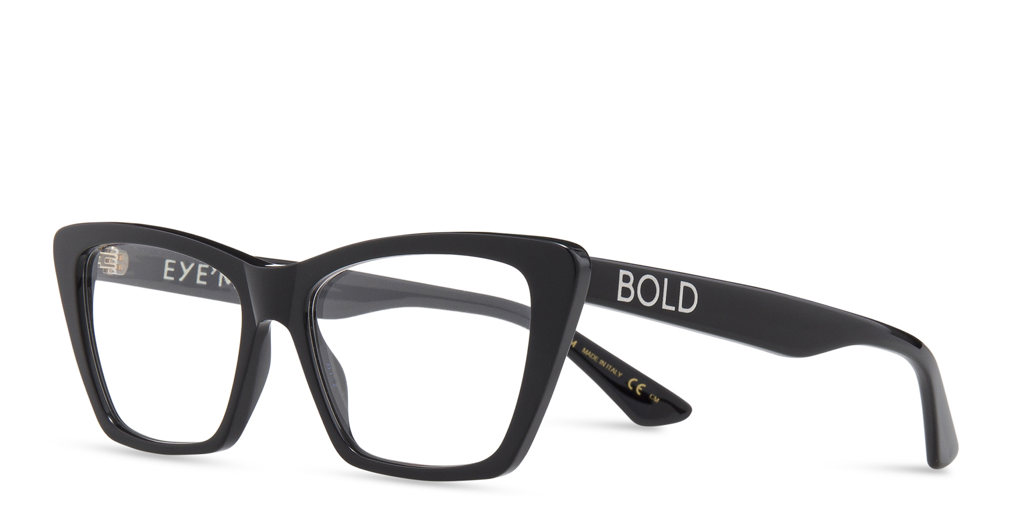EYE'M Cat-Eye Eyeglasses in Black – Product Photo 2