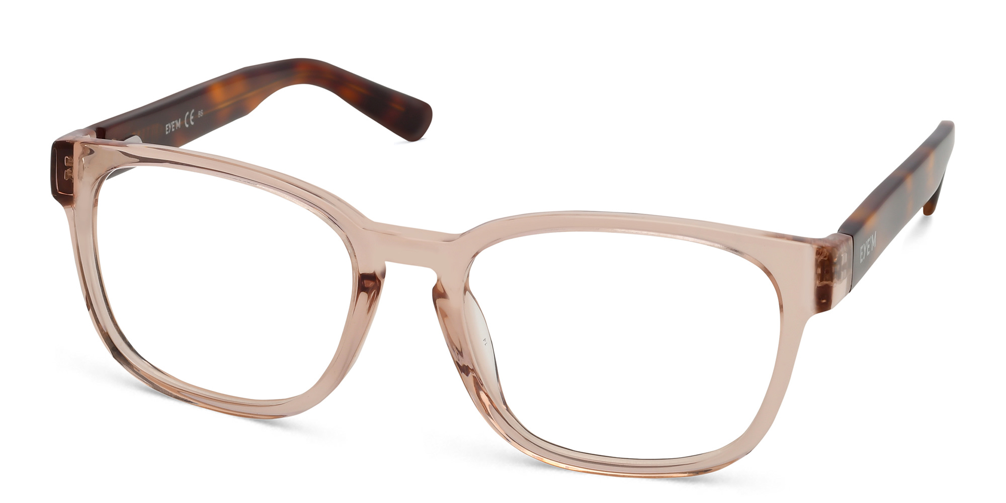 EYE'M Kids Rectangle Eyeglasses in Pink – Product Photo 2