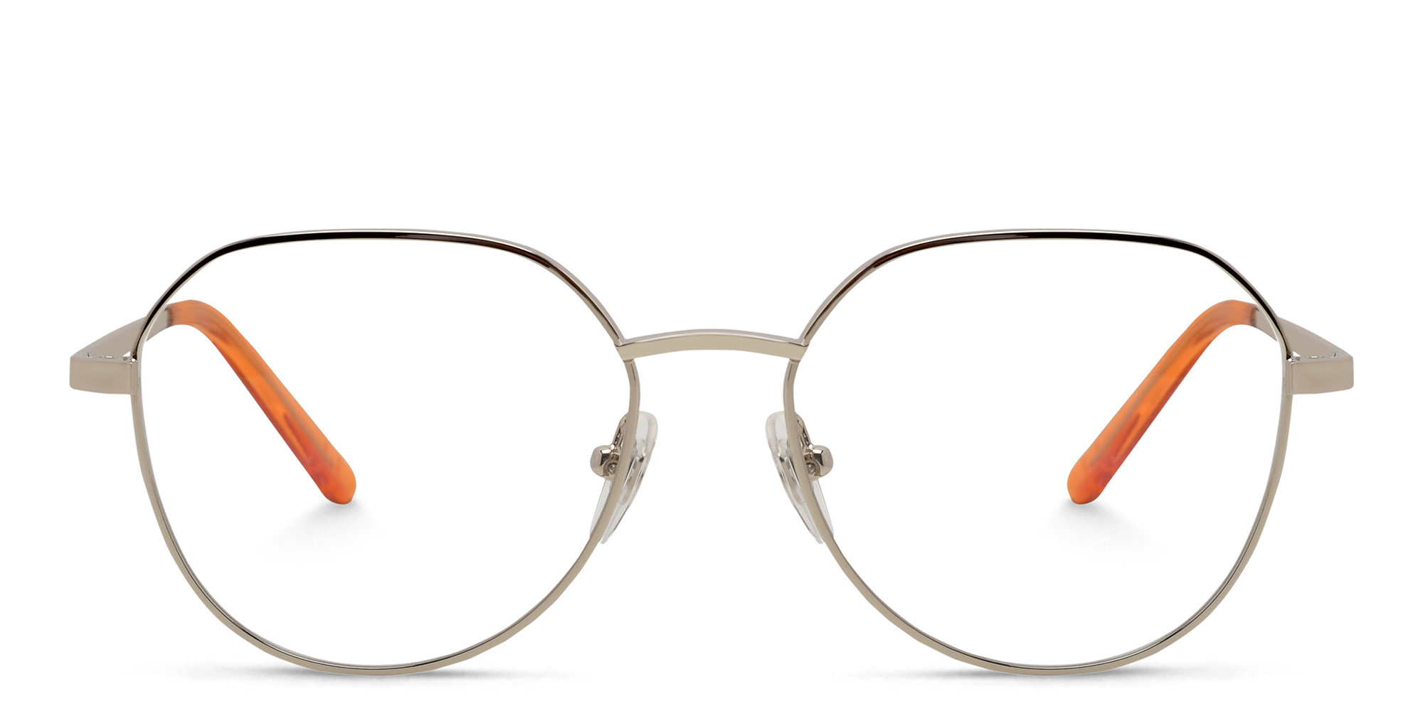 EYE'M Kids Irregular Eyeglasses in Silver – Product Photo 1