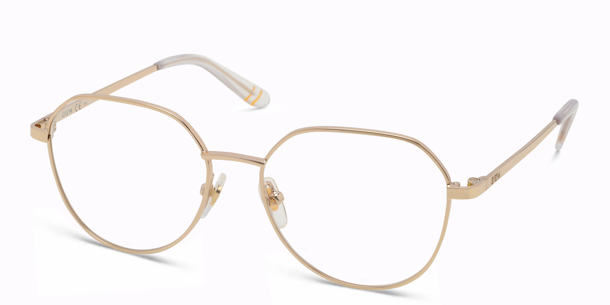 تسوق نظارات طبية بإطار غير منتظم للأطفال EYE'M بلون Gold أونلاين.
