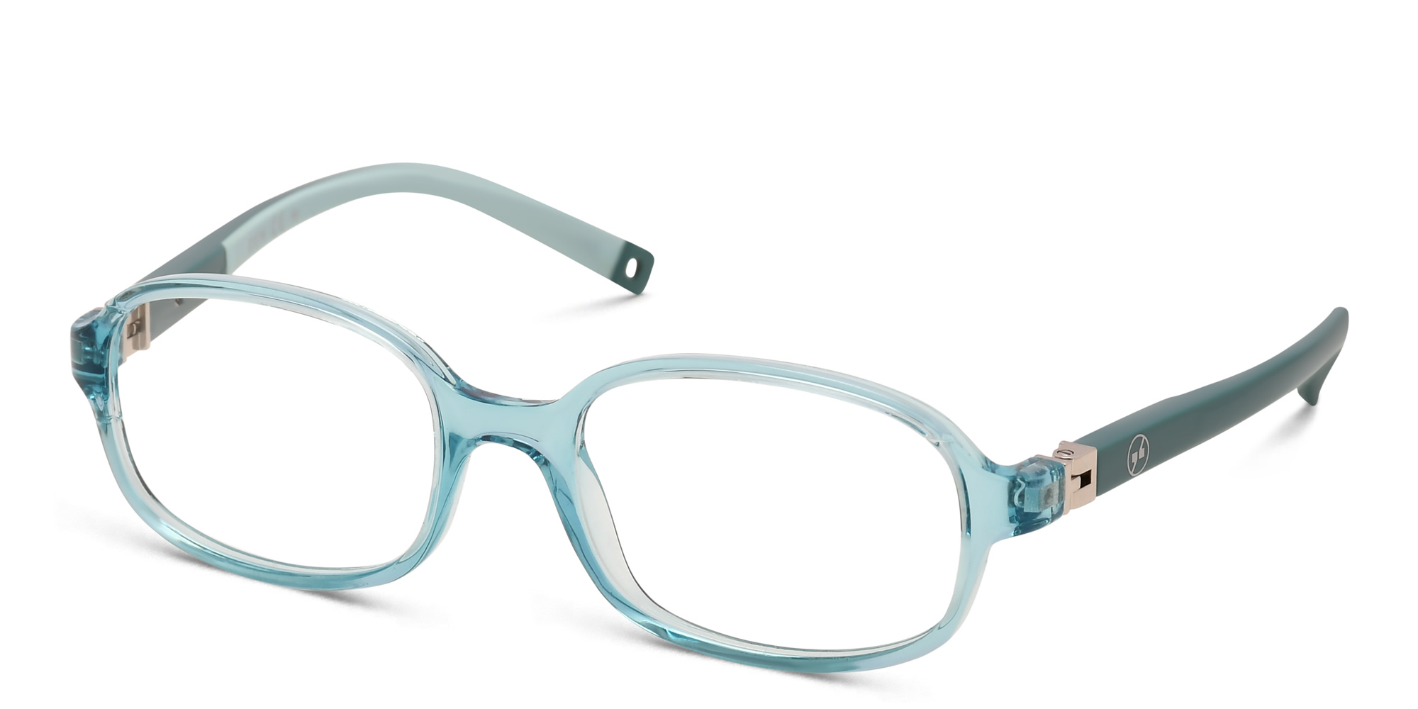 EYE'M Kids Rectangle Eyeglasses in Green – Product Photo 2