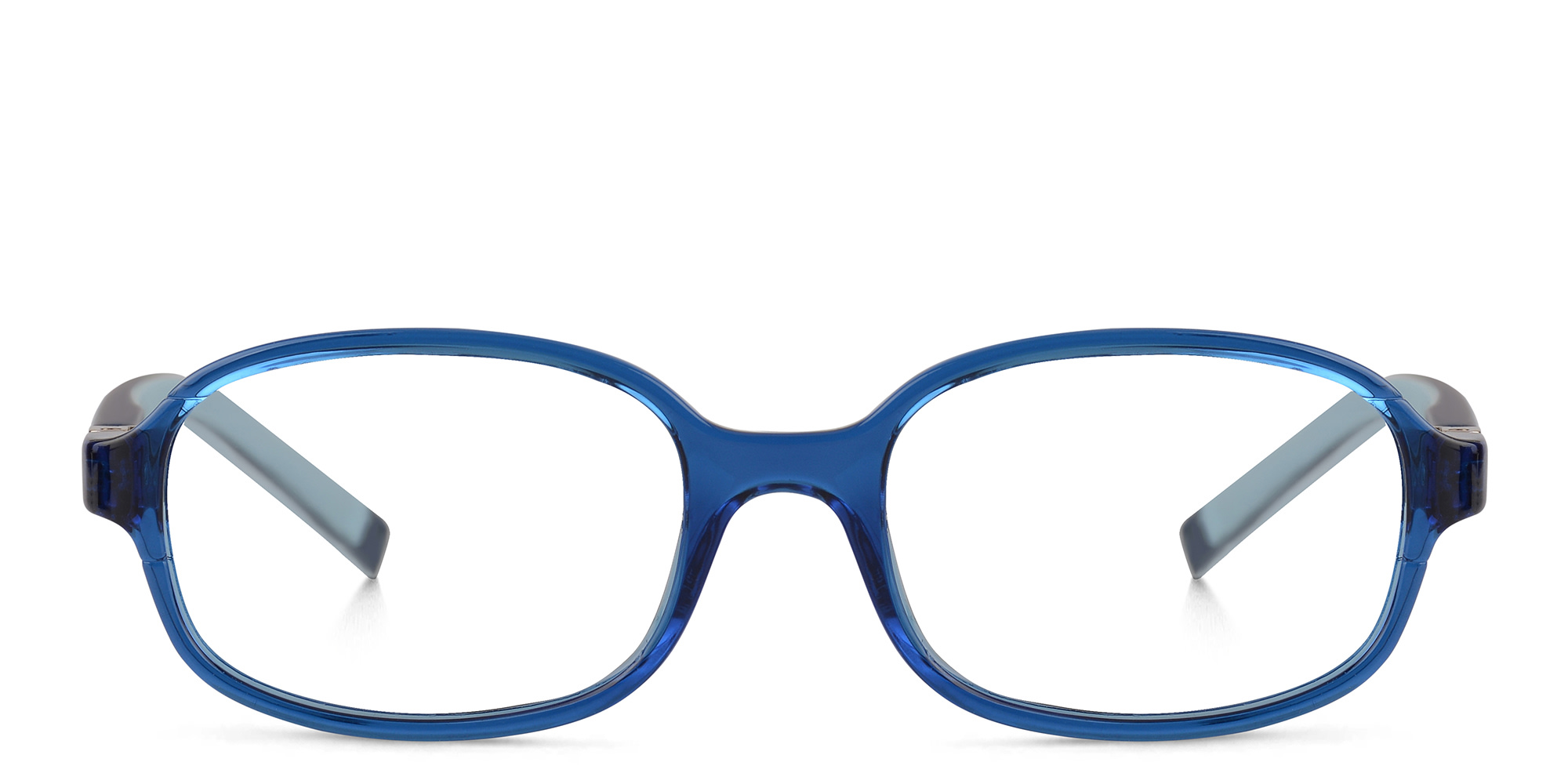 EYE'M Kids Rectangle Eyeglasses in Blue – Product Photo 1