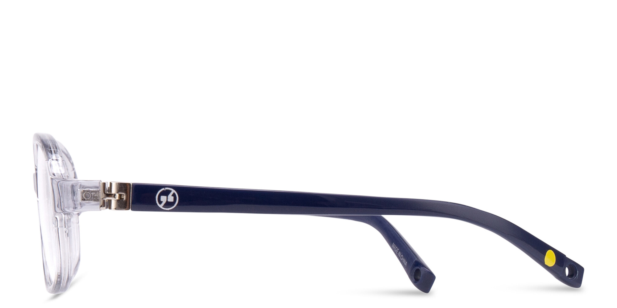 EYE'M Kids Rectangle Eyeglasses in Clear – Product Photo 3