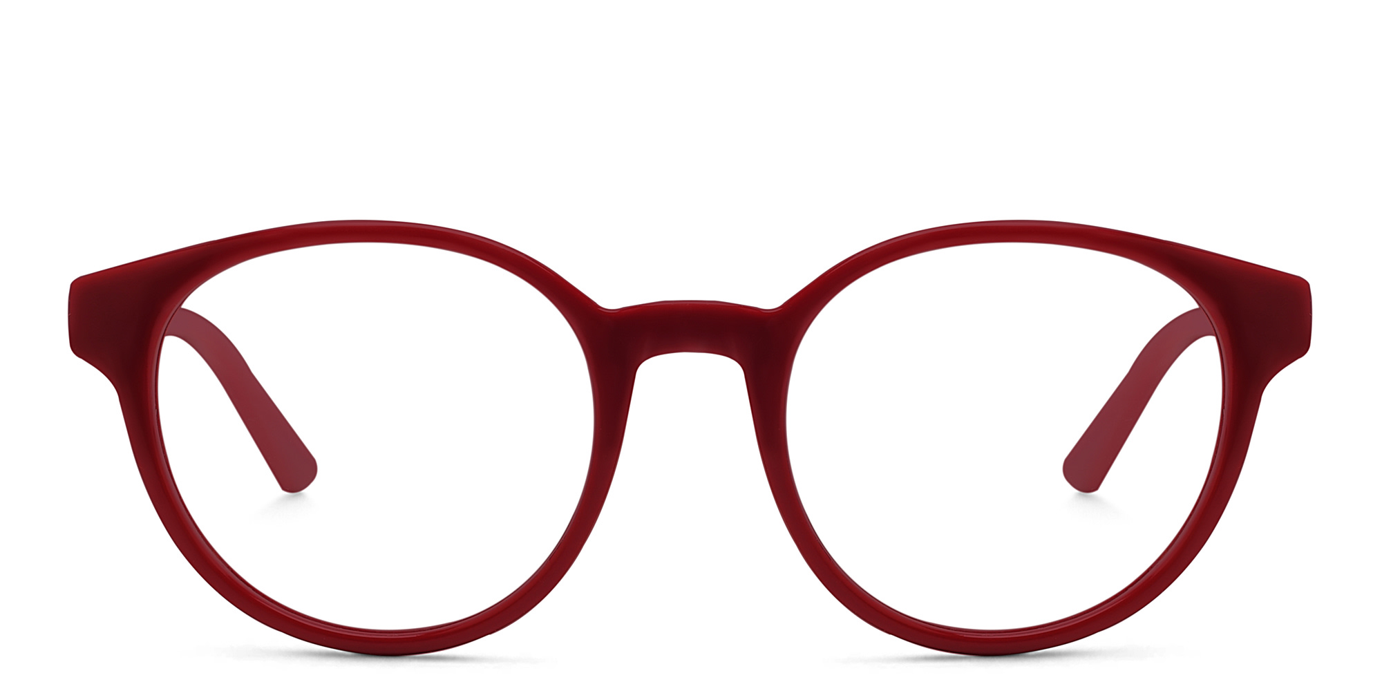 Shop EYE'M Kids Round Eyeglasses in Red online.