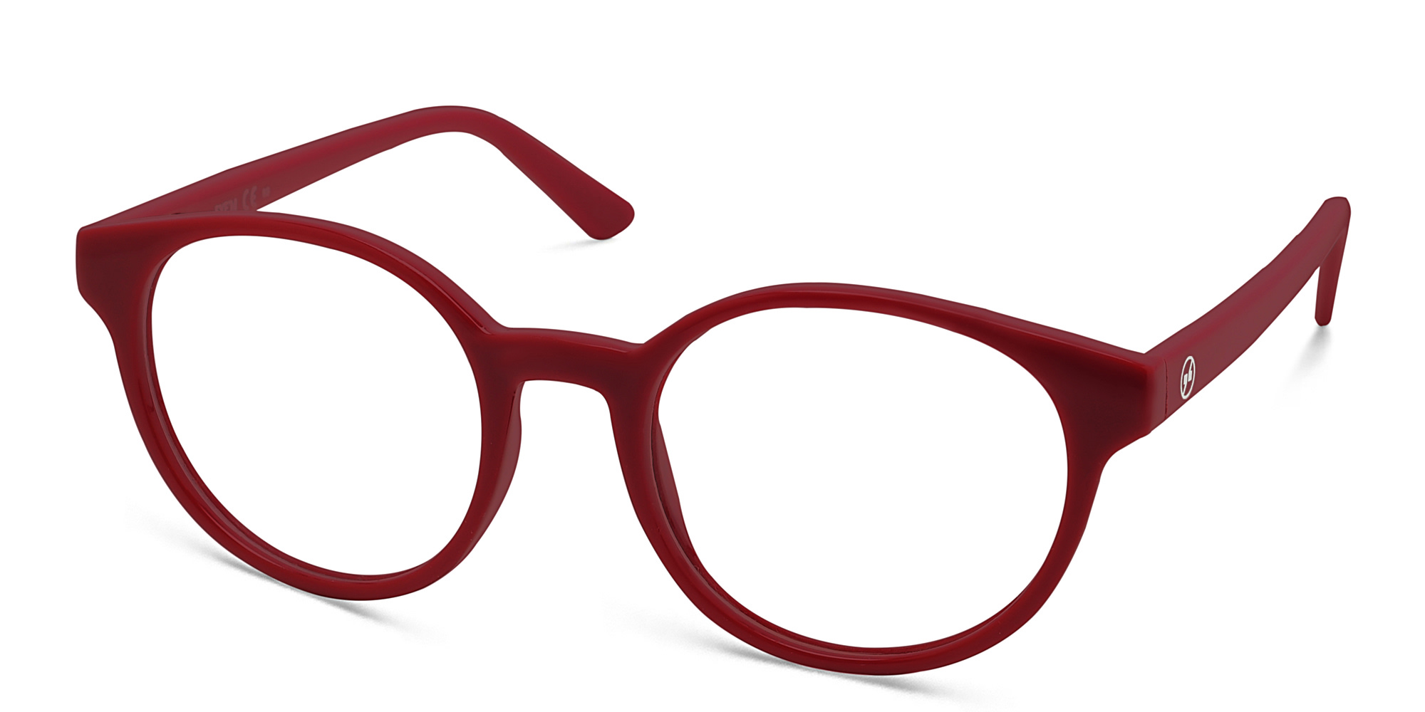 Shop EYE'M Kids Round Eyeglasses in Red online.