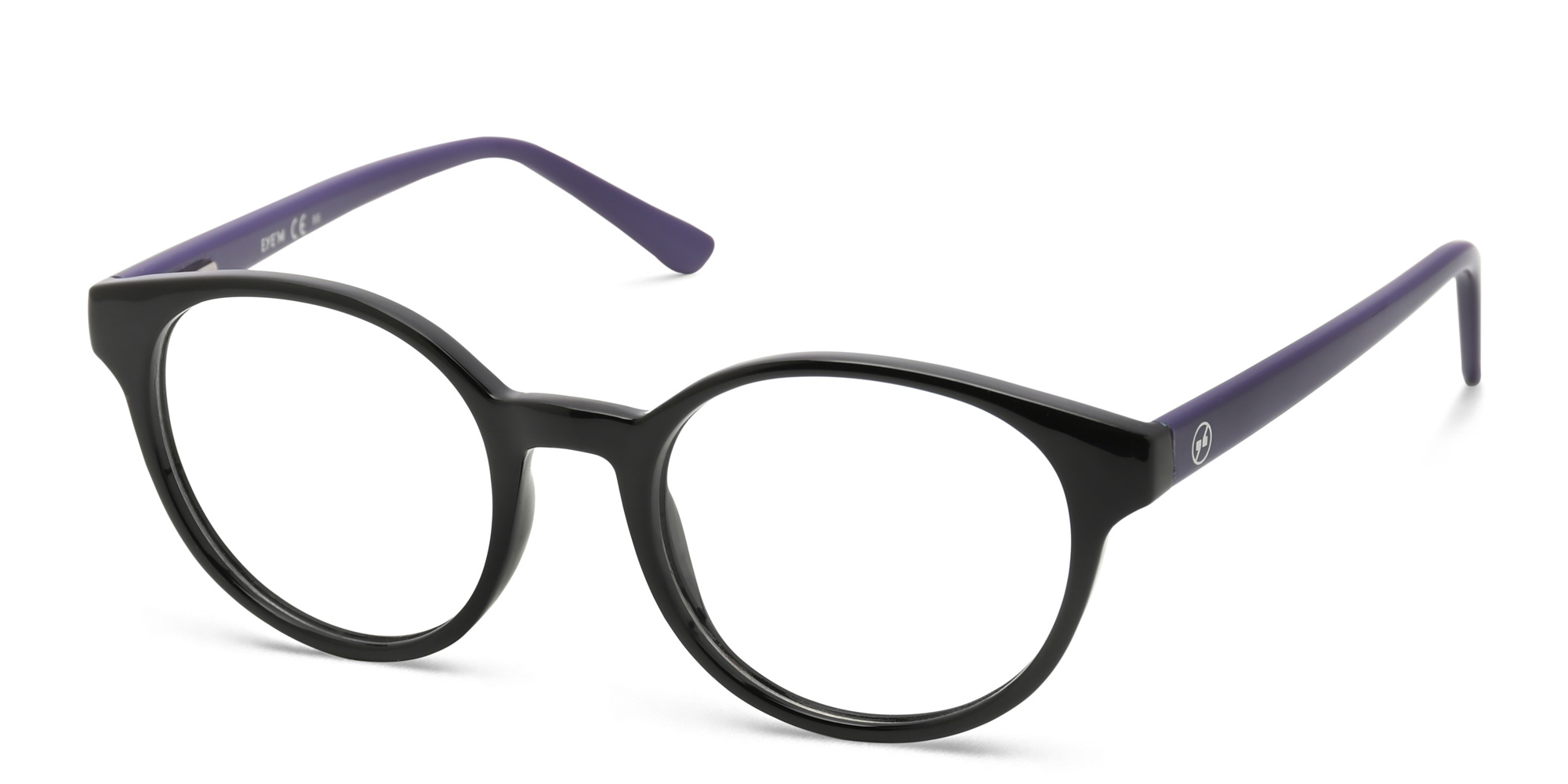 Shop EYE'M Kids Round Eyeglasses in Black online.