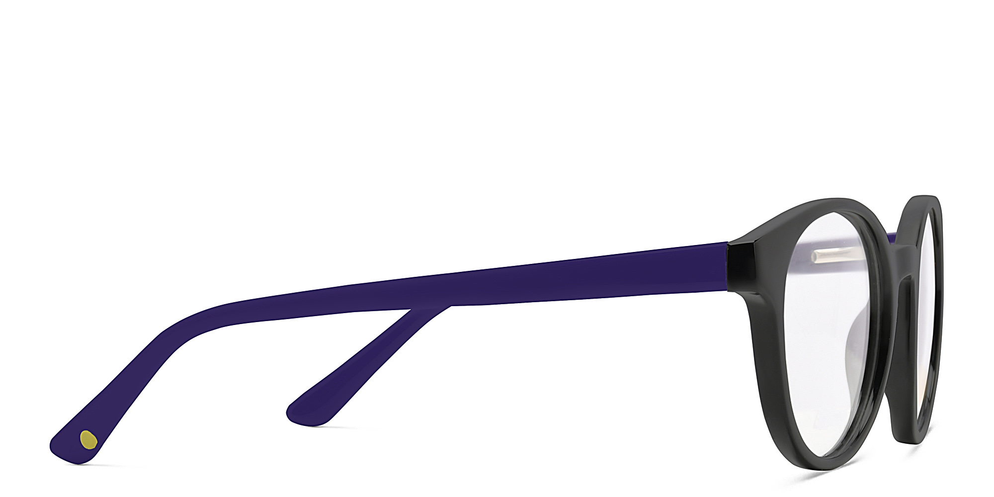 Shop EYE'M Kids Round Eyeglasses in Black online.