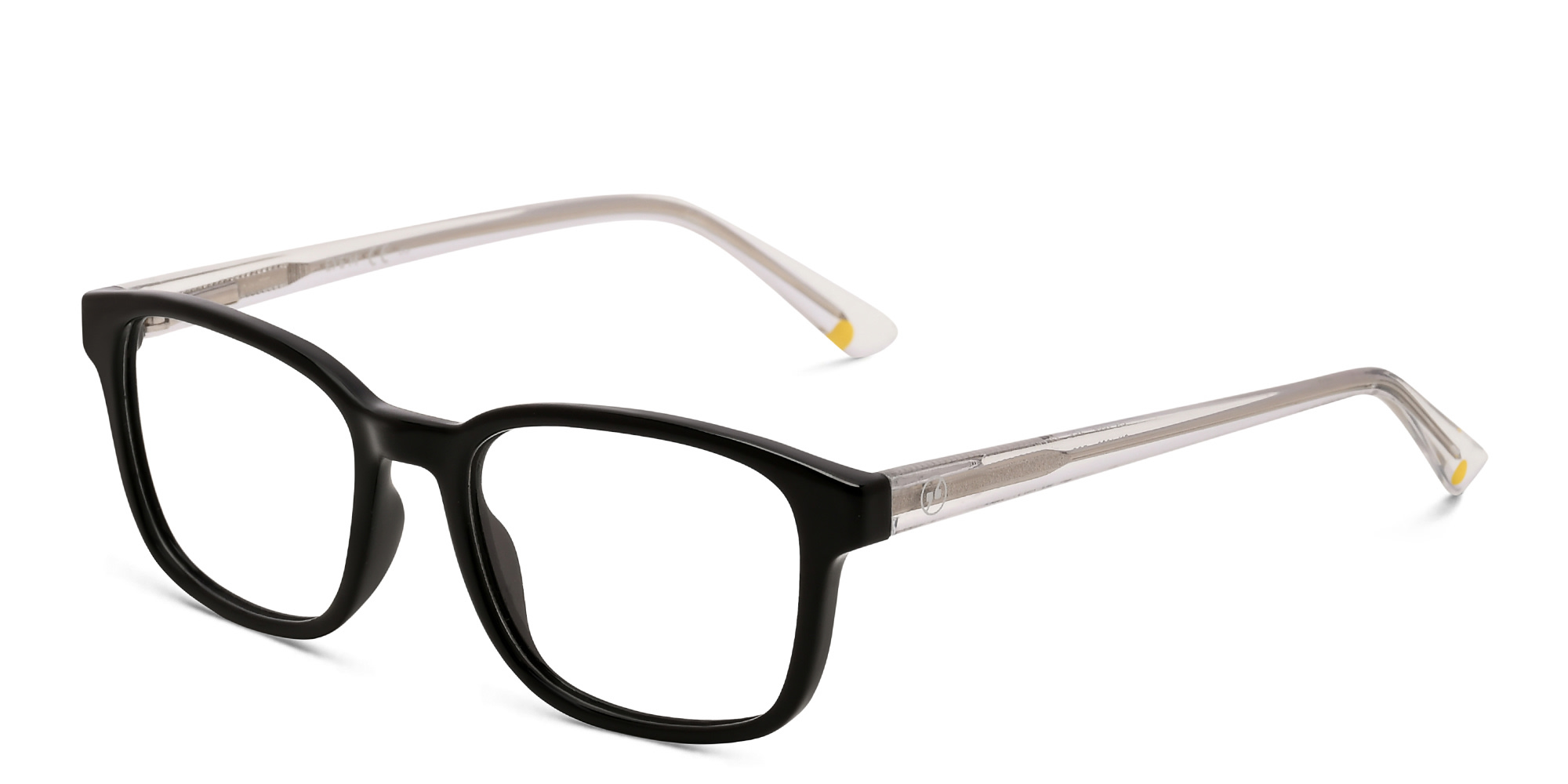 EYE'M Kids Rectangle Eyeglasses in Black – Product Photo 2