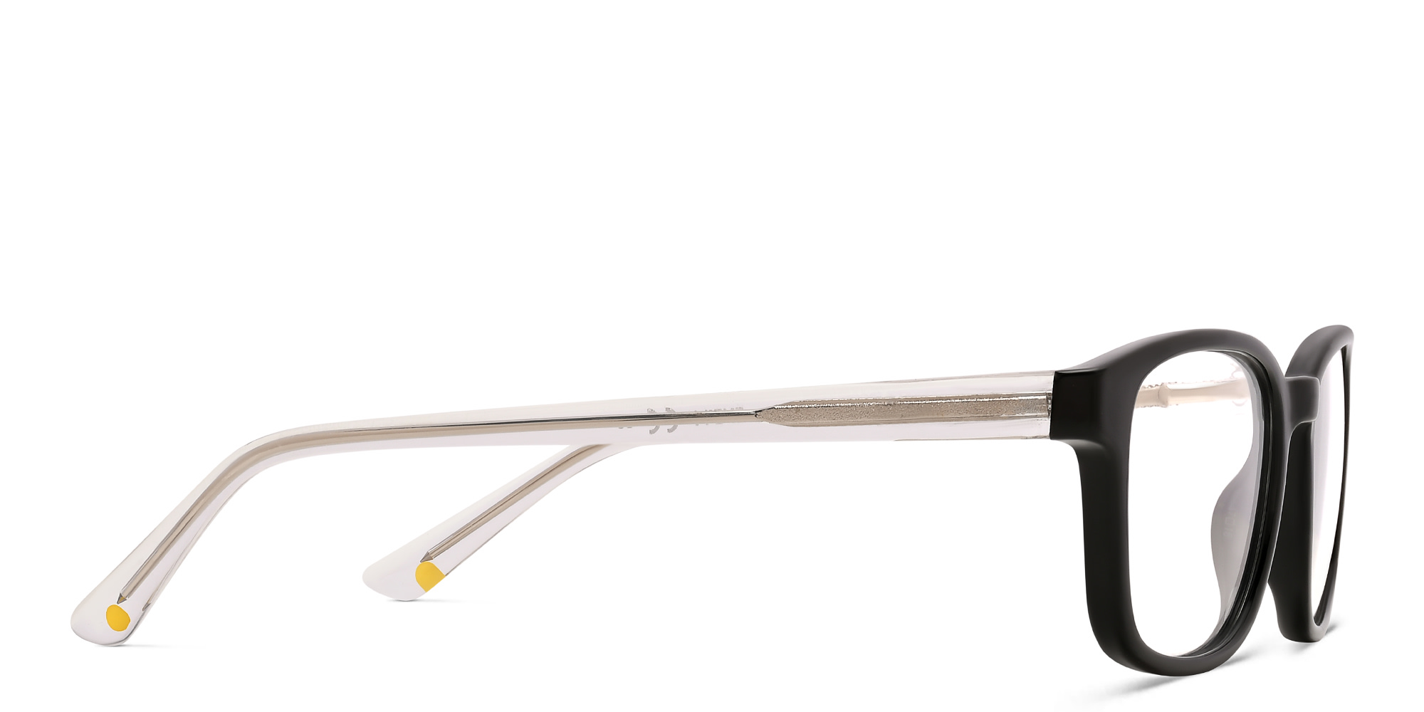 EYE'M Kids Rectangle Eyeglasses in Black – Product Photo 3