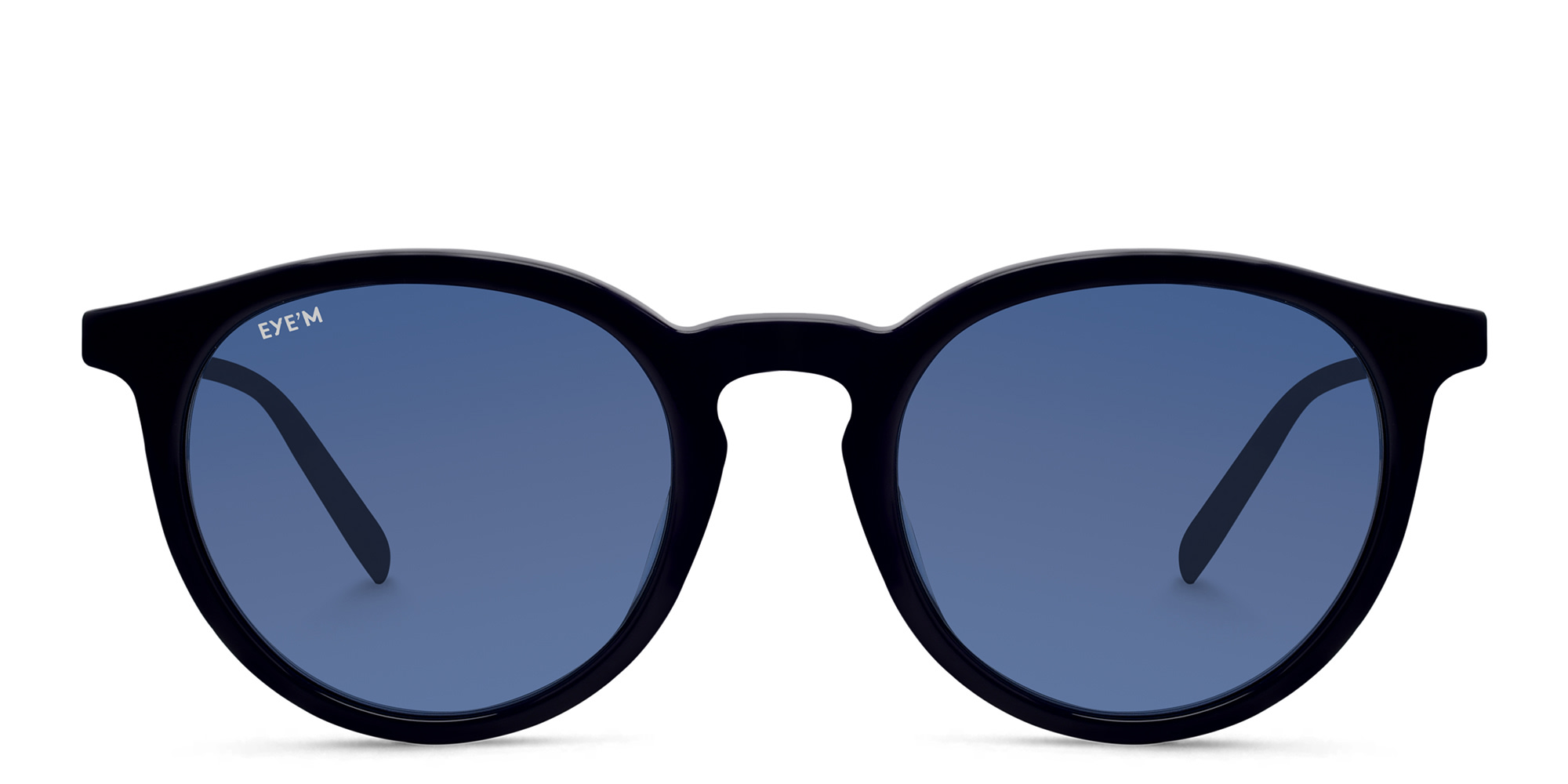 Shop EYE'M Round Sunglasses in Blue online.