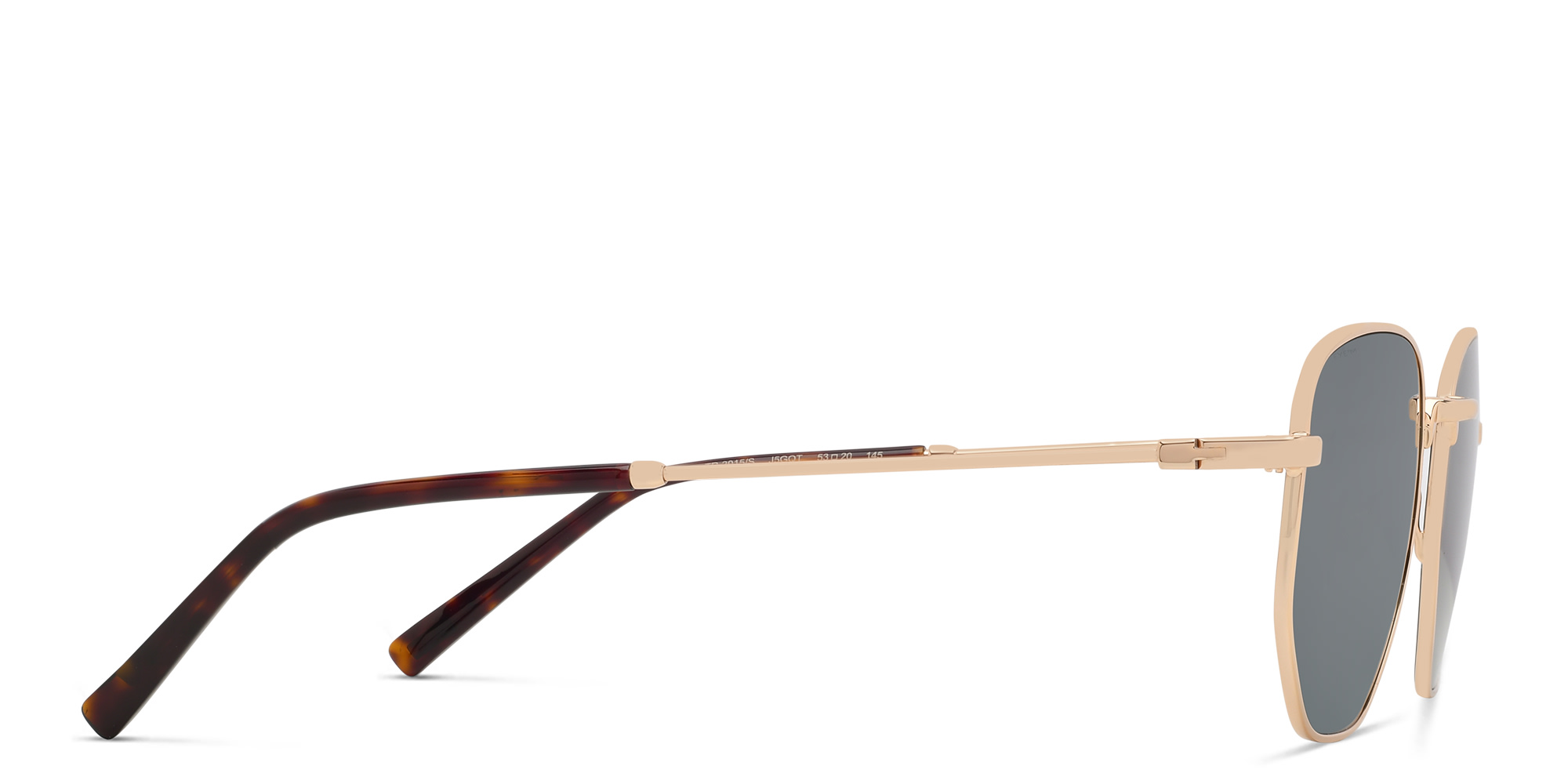 Shop EYE'M Irregular Sunglasses in Gold online.