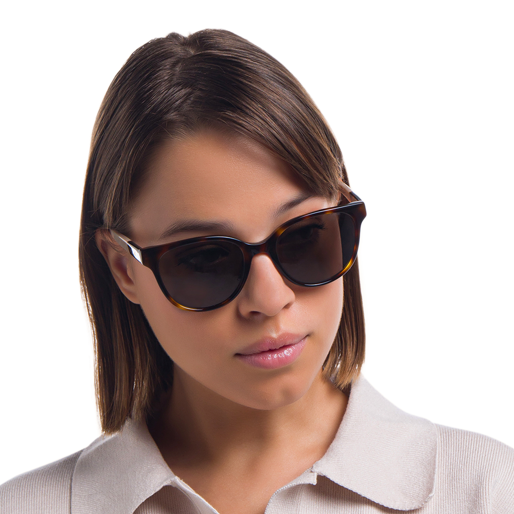 Shop EYE'M Square Sunglasses in Havana online.