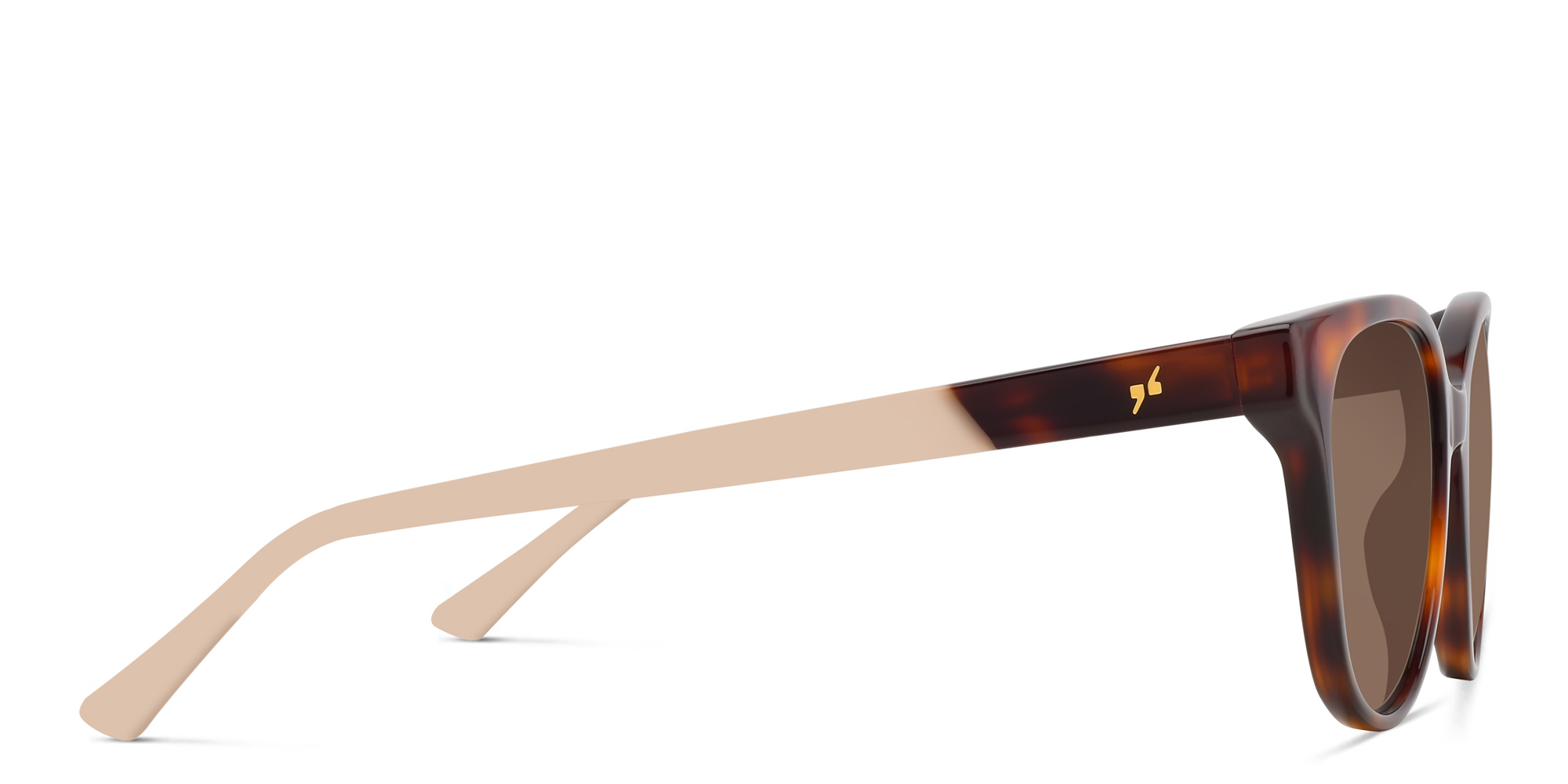 Shop EYE'M Square Sunglasses in Havana online.