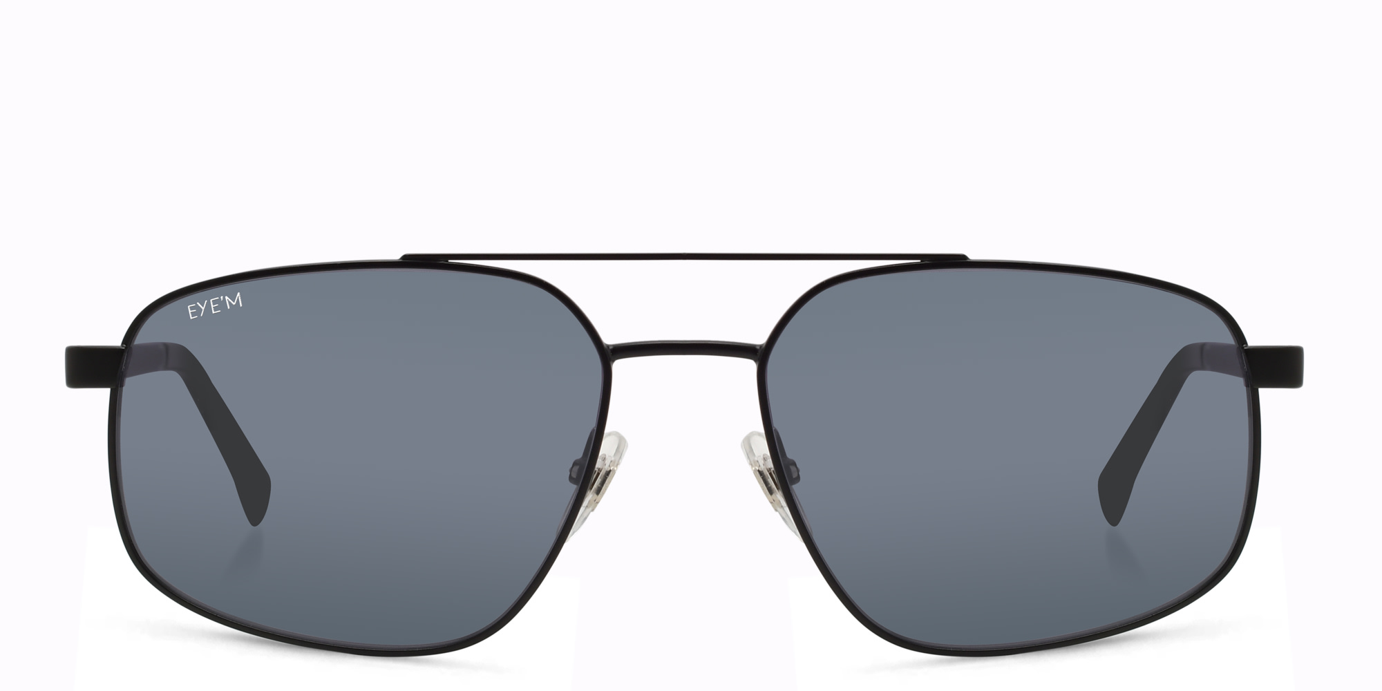 EYE'M Aviator Sunglasses in Black – Product Photo 1