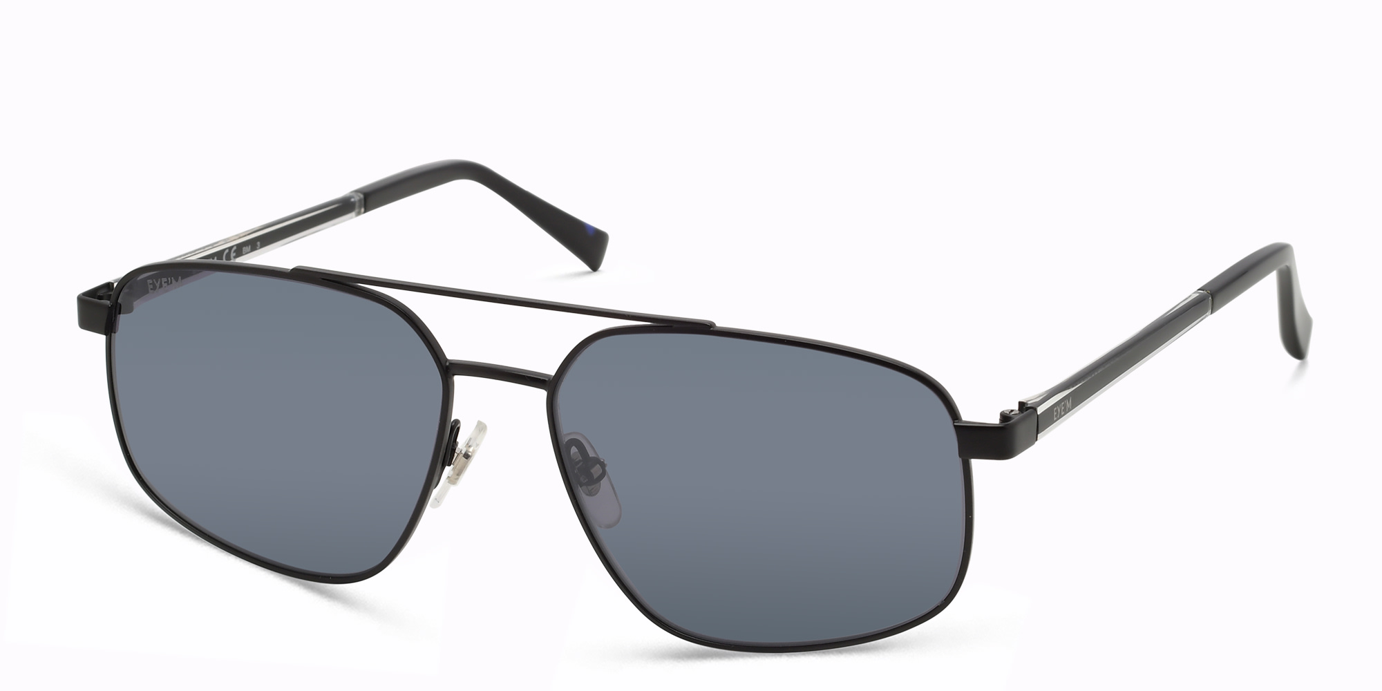 EYE'M Aviator Sunglasses in Black – Product Photo 2
