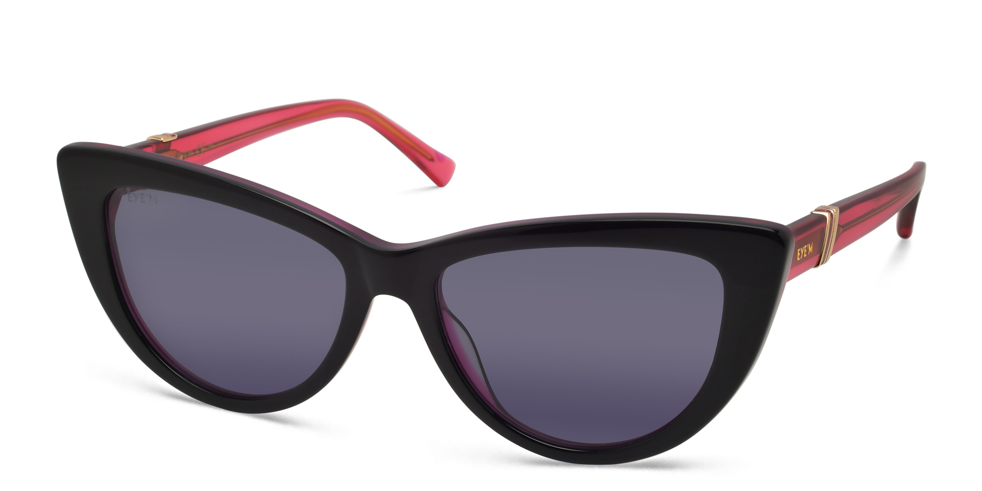 EYE'M Cat Eye Sunglasses in Black – Product Photo 2