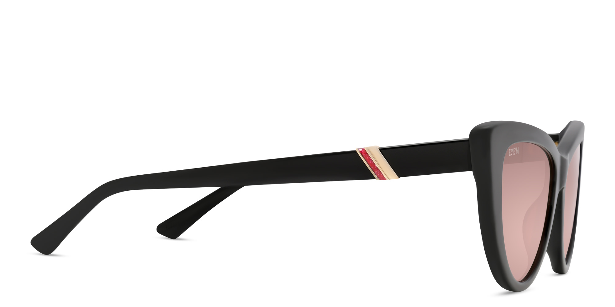 Shop EYE'M Cat Eye Sunglasses in Black online.