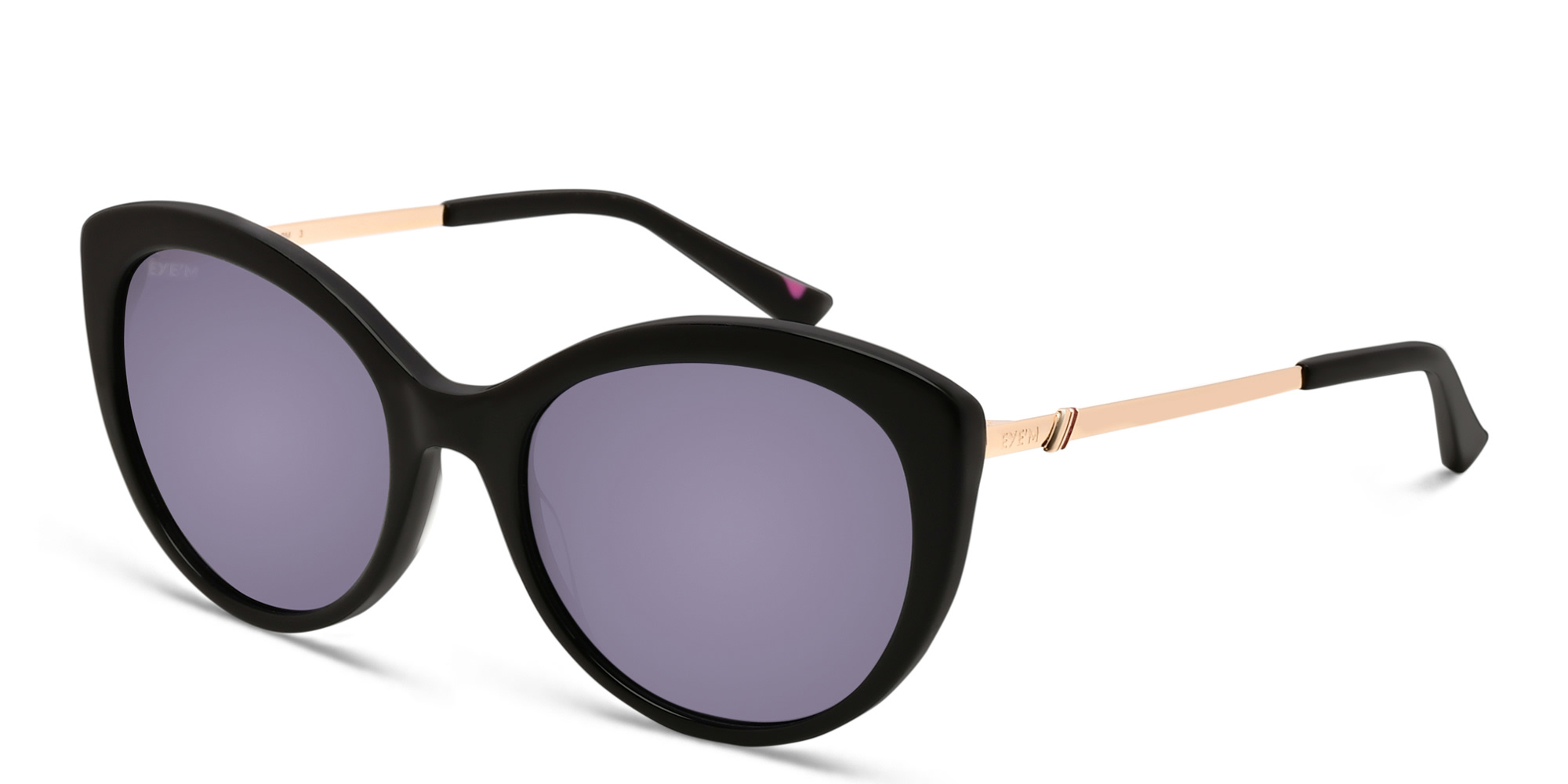 EYE'M Cat Eye Sunglasses in Black – Product Photo 2