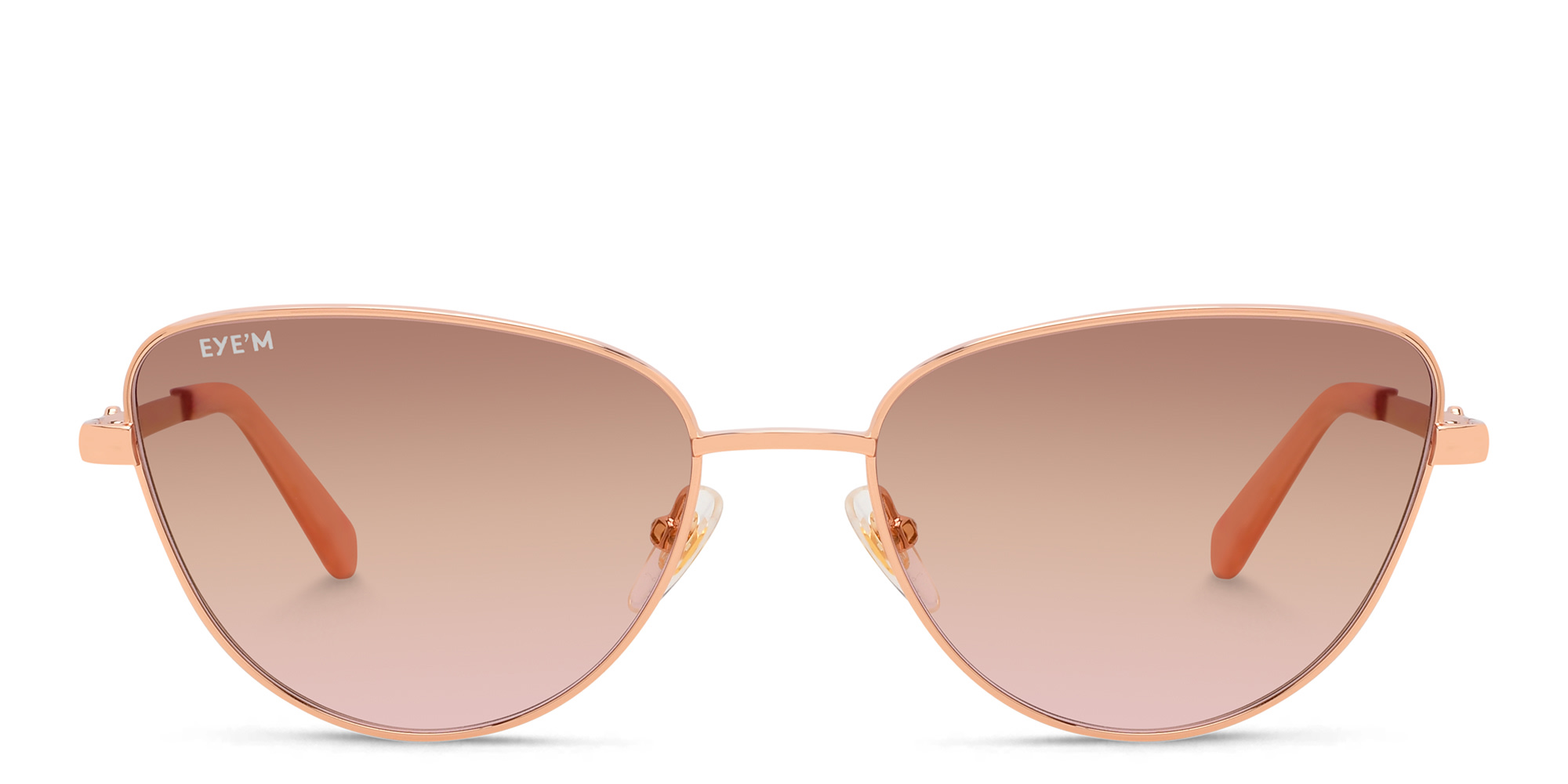 EYE'M Cat Eye Sunglasses in Gold – Product Photo 1