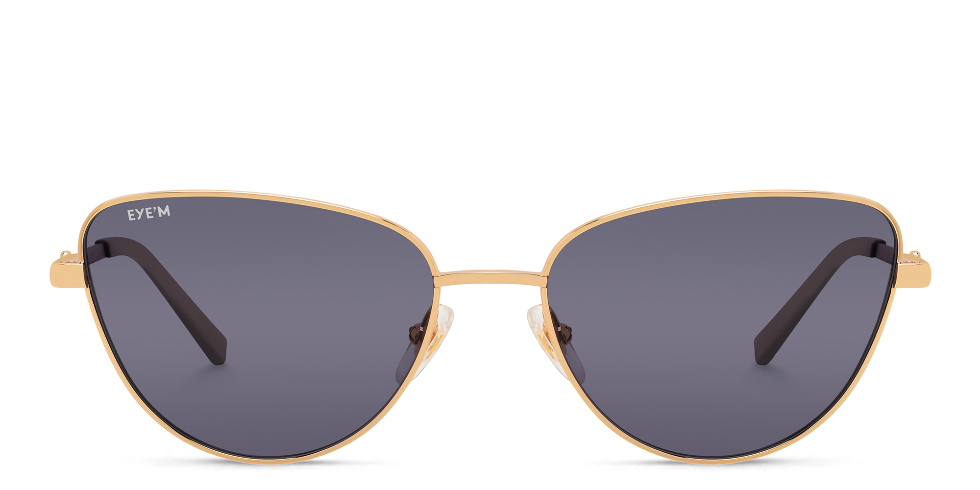 EYE'M Cat-Eye Sunglasses in Gold – Product Photo 1