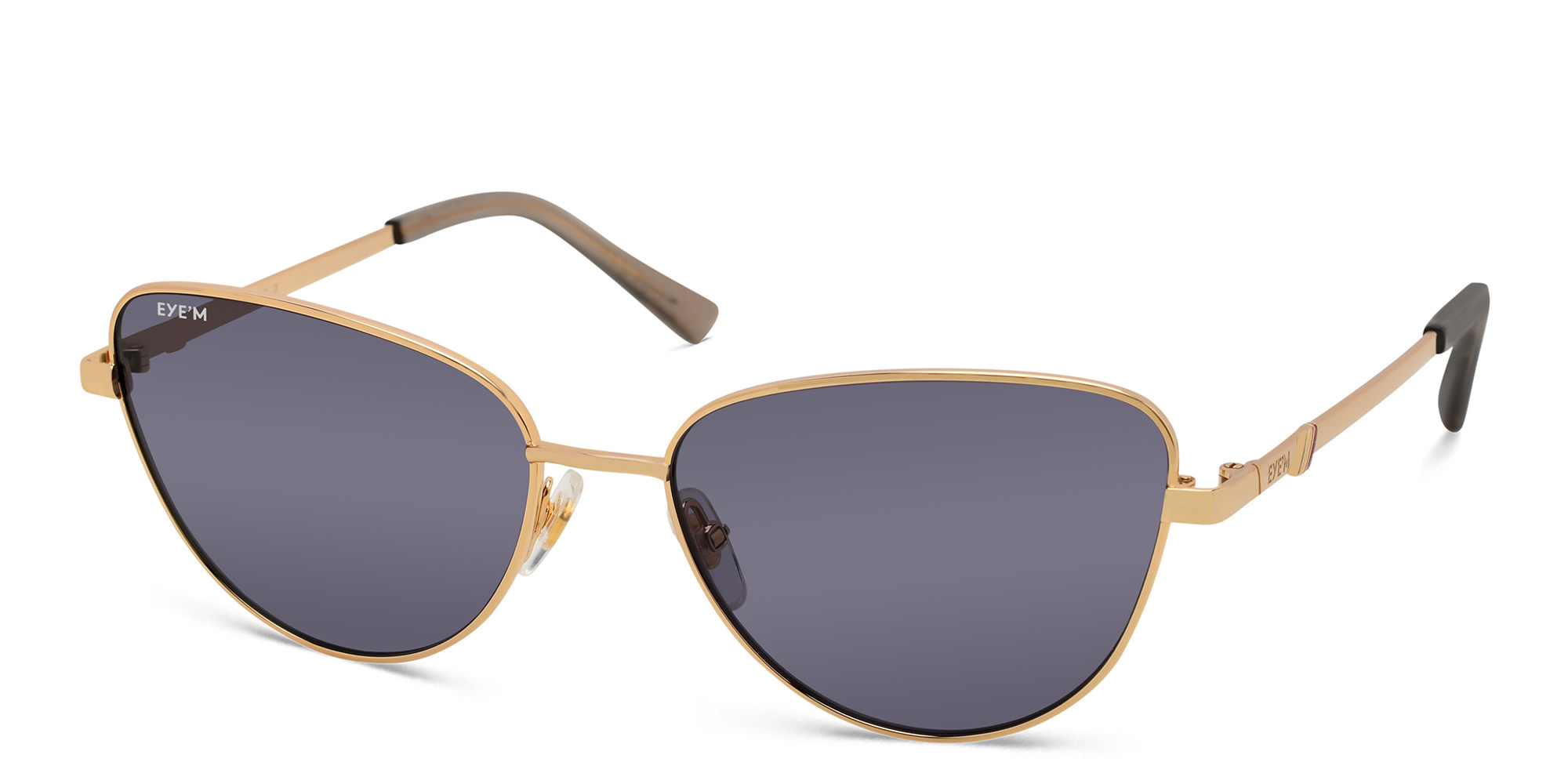 EYE'M Cat-Eye Sunglasses in Gold – Product Photo 2
