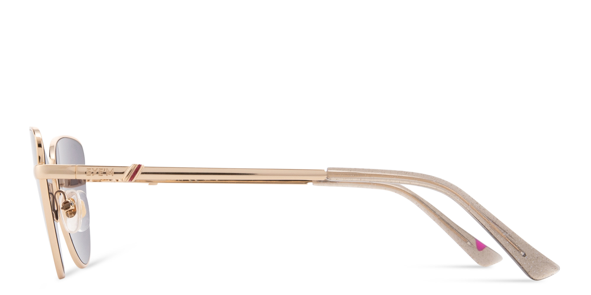 EYE'M Cat-Eye Sunglasses in Gold – Product Photo 4