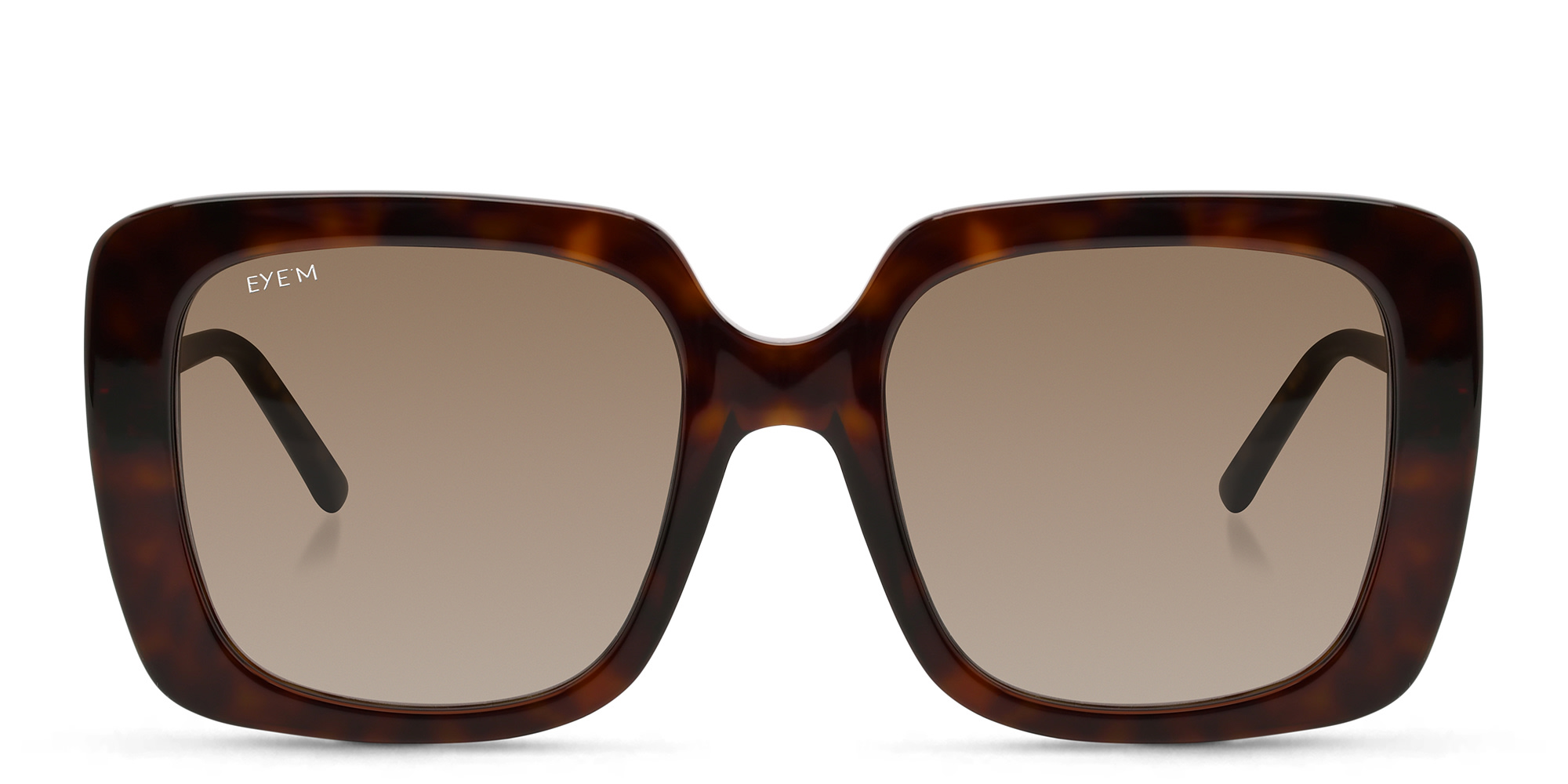 EYE'M Square Sunglasses in Havana – Product Photo 1