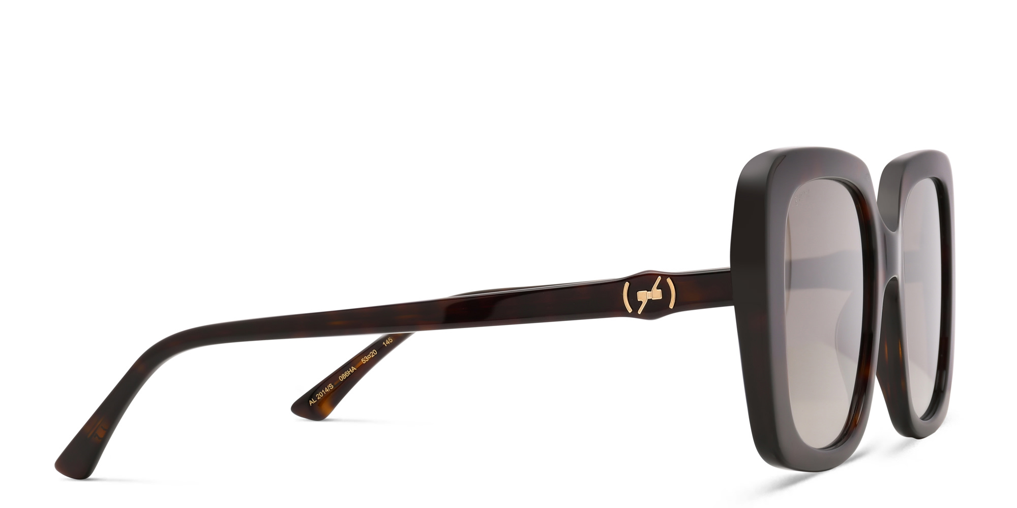 EYE'M Square Sunglasses in Havana – Product Photo 3