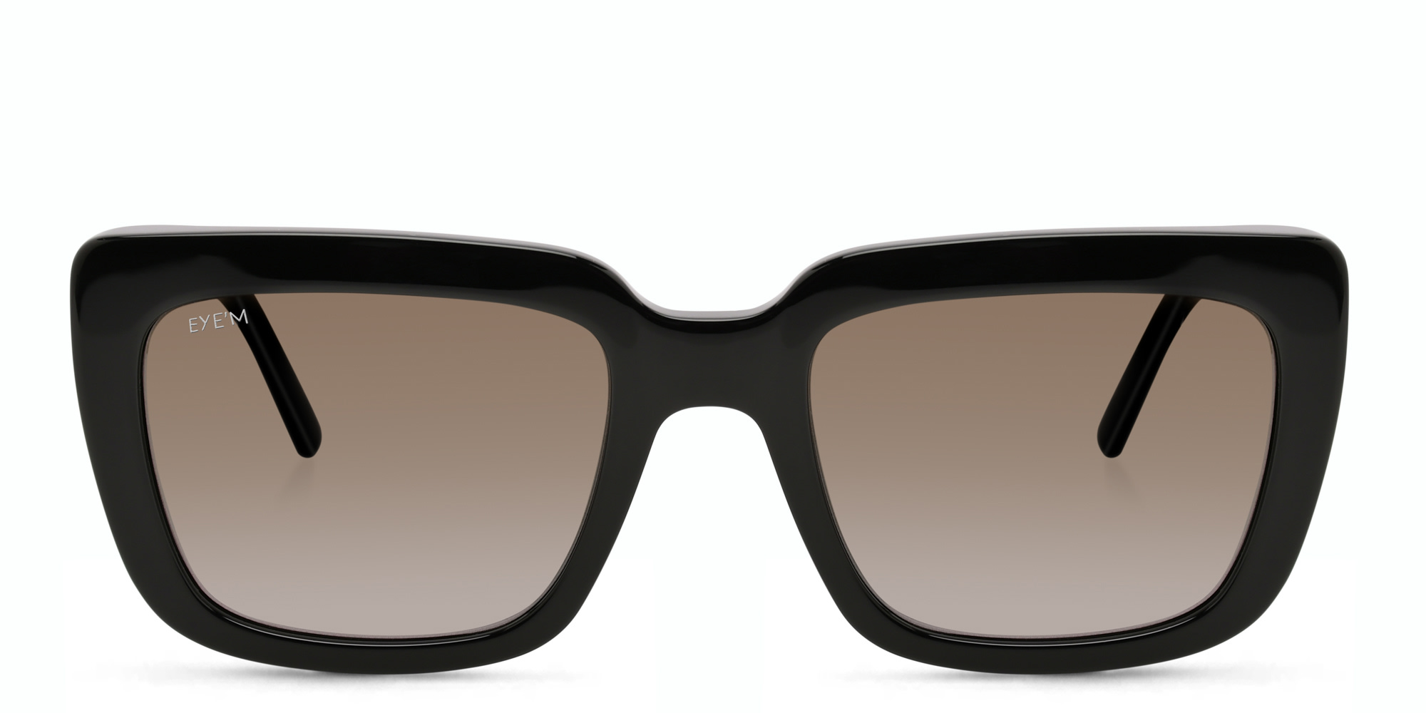 EYE'M Square Sunglasses in Black – Product Photo 1
