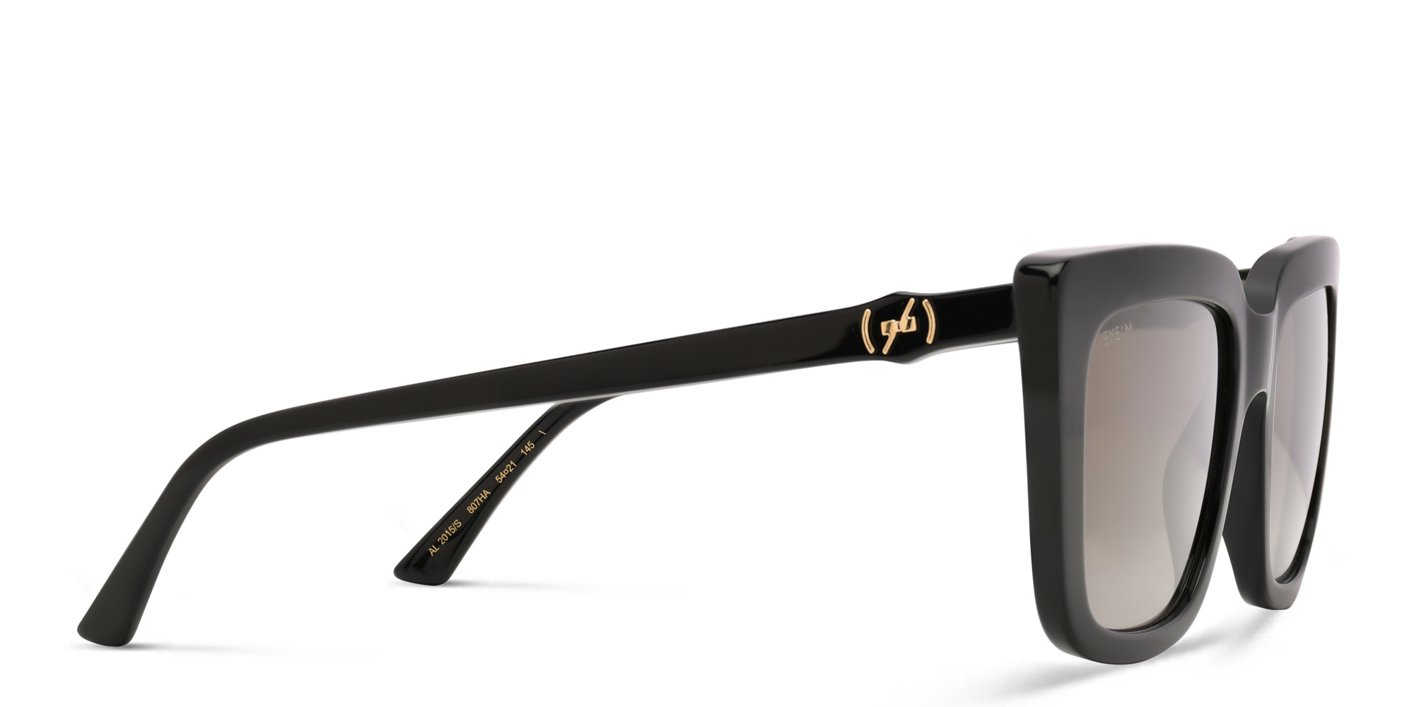 EYE'M Square Sunglasses in Black – Product Photo 3