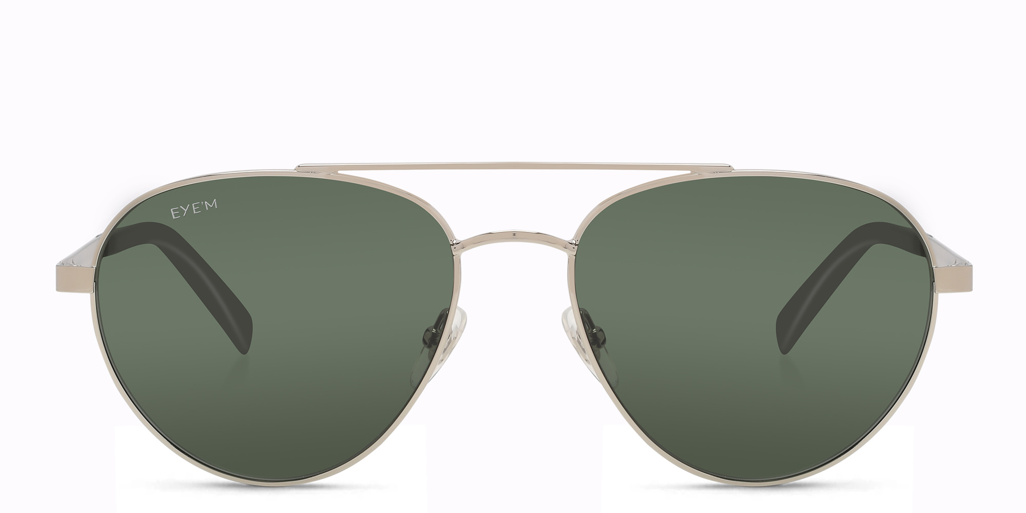 نظارة شمسية بإطار أفياتور من EYE'M بلون فضي - صورة المنتج 1