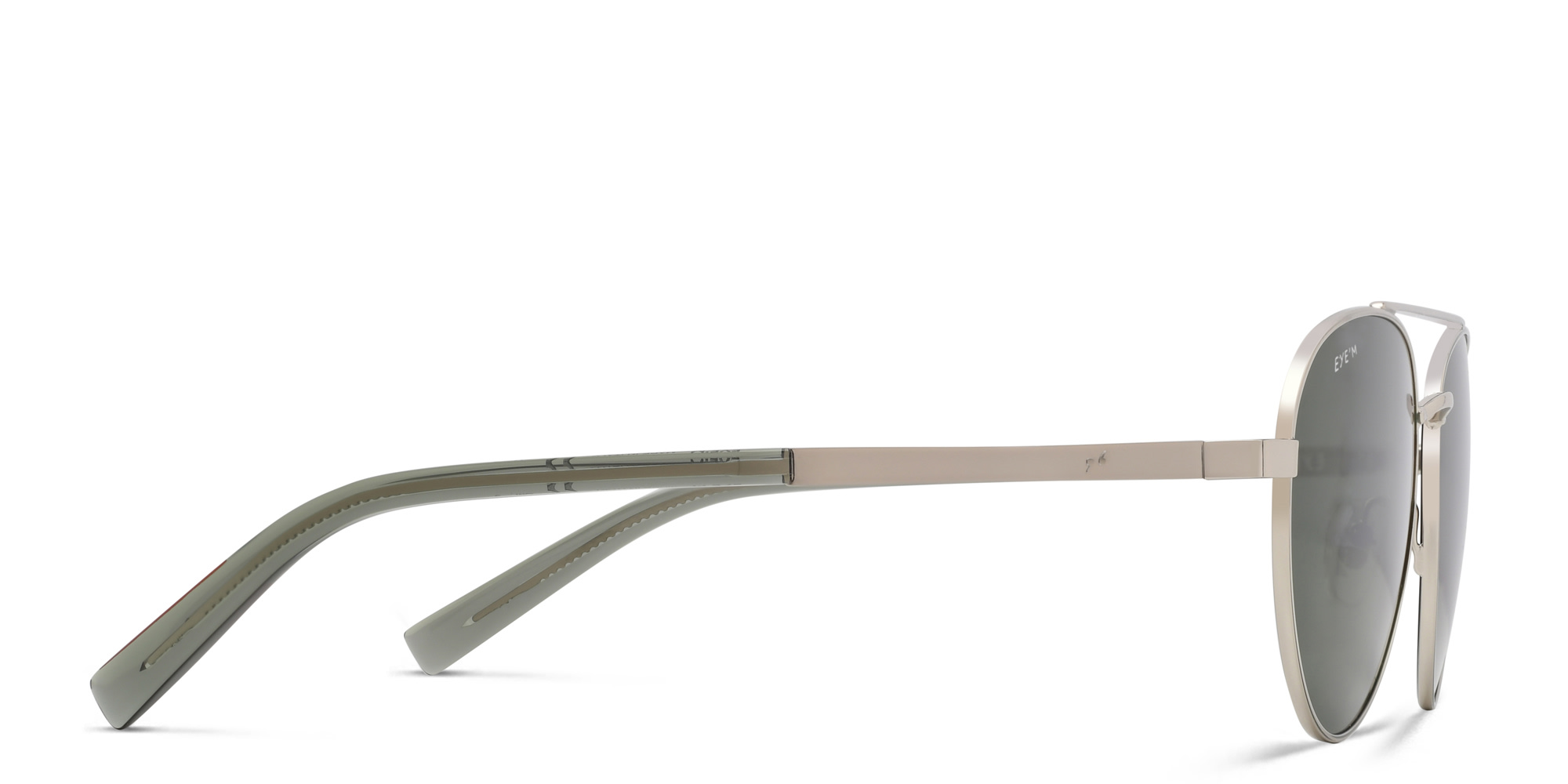 نظارة شمسية بإطار أفياتور من EYE'M بلون فضي - صورة المنتج 3