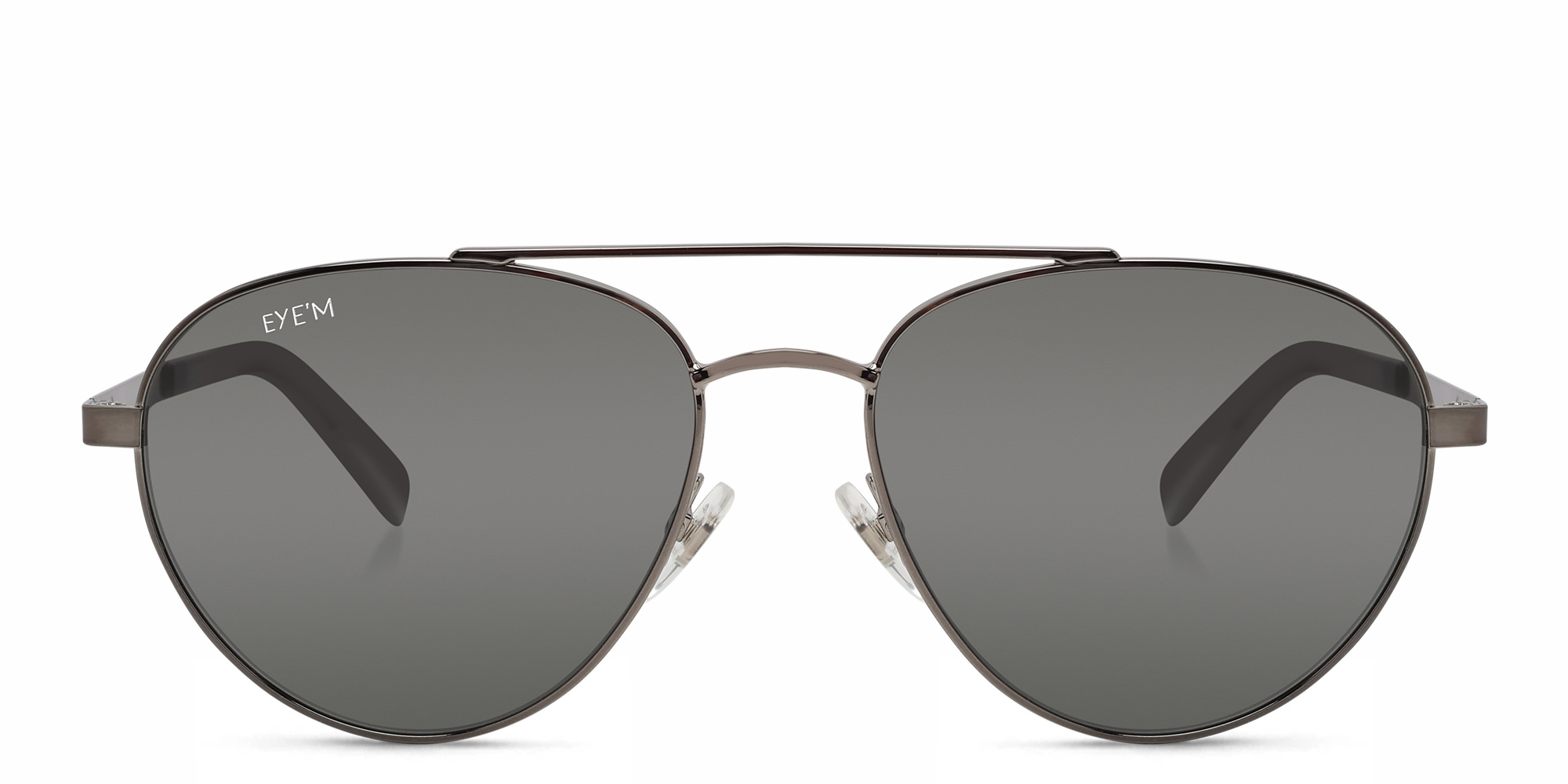 EYE'M Aviator Sunglasses in Silver – Product Photo 1