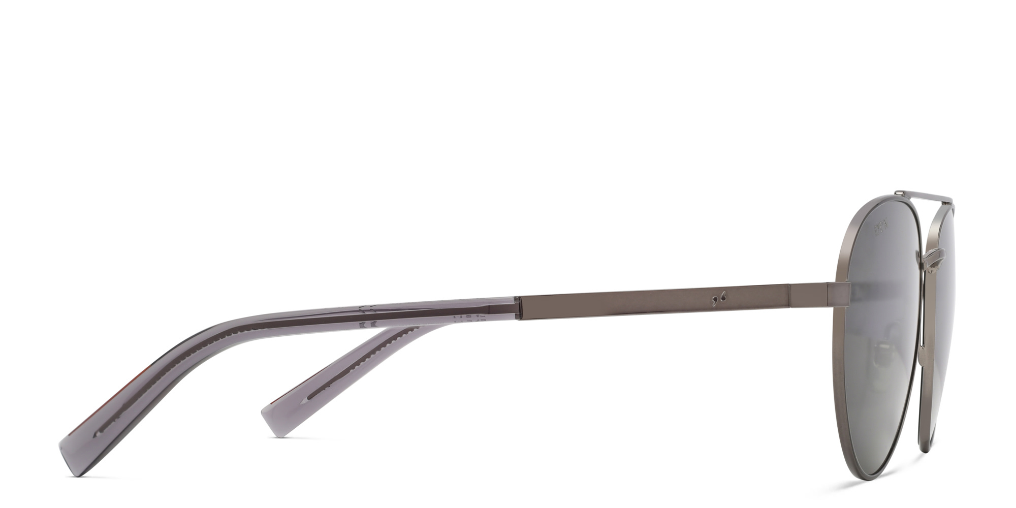 EYE'M Aviator Sunglasses in Silver – Product Photo 3