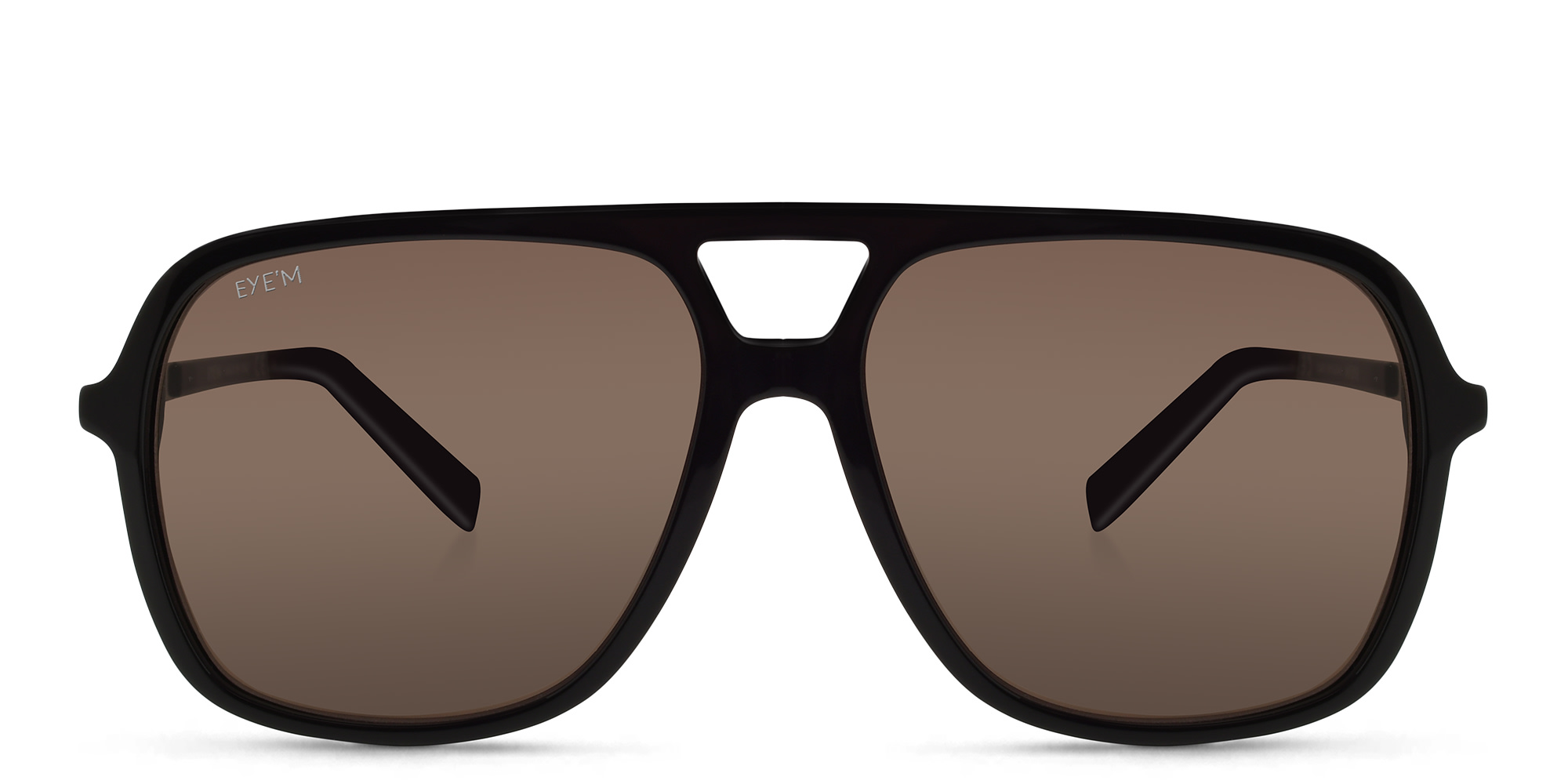 EYE'M Rectangle Sunglasses in Black – Product Photo 1